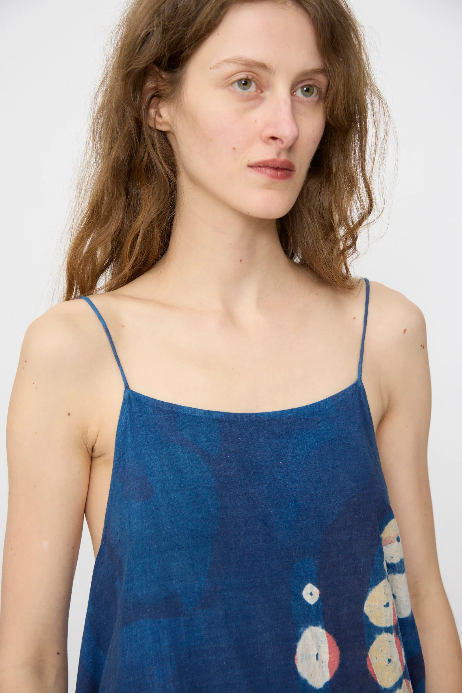 Cotton Keelo Dress in Indigo - Image 3
