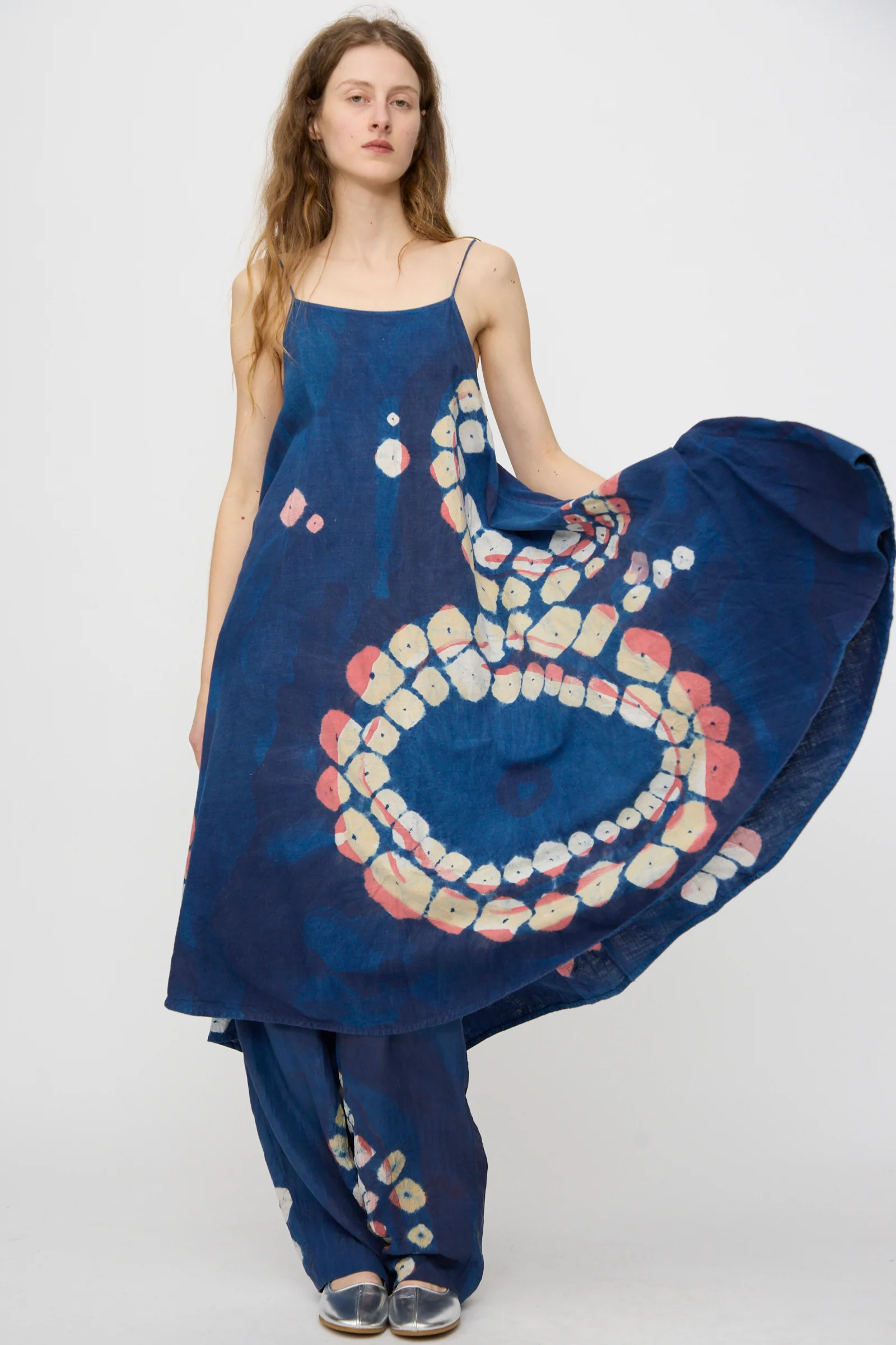 Cotton Keelo Dress in Indigo - Image 5