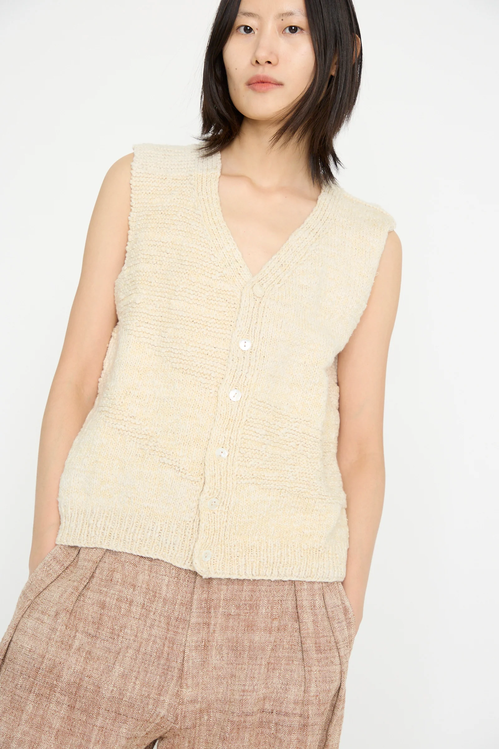 Oro Vest in Ecru - Image 3