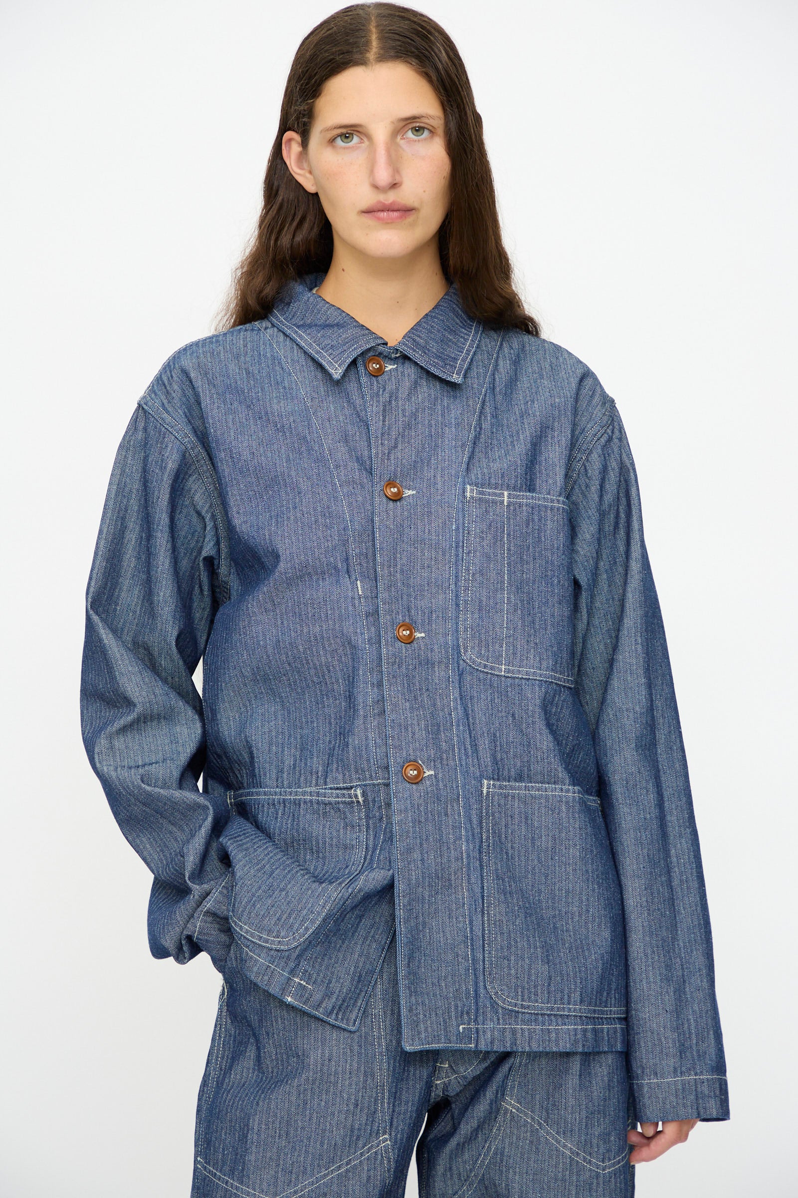 Henri Jacket in HBT Denim - Image 4