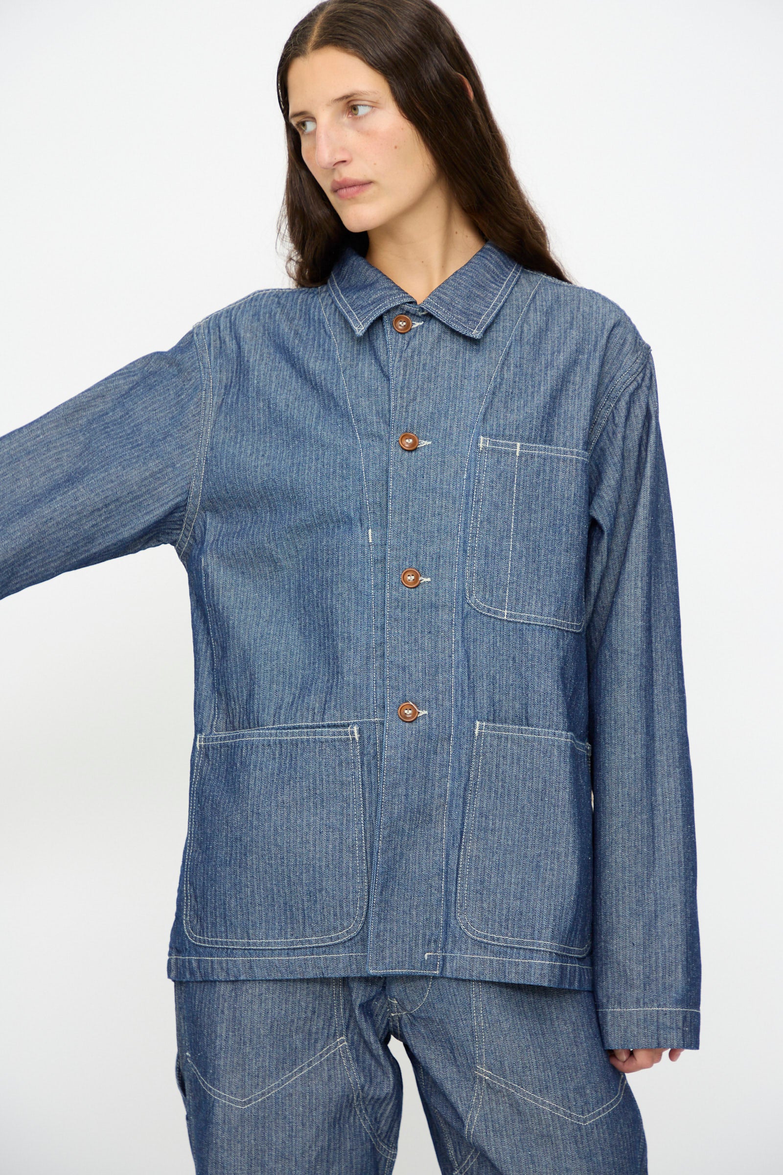 Henri Jacket in HBT Denim - Image 5