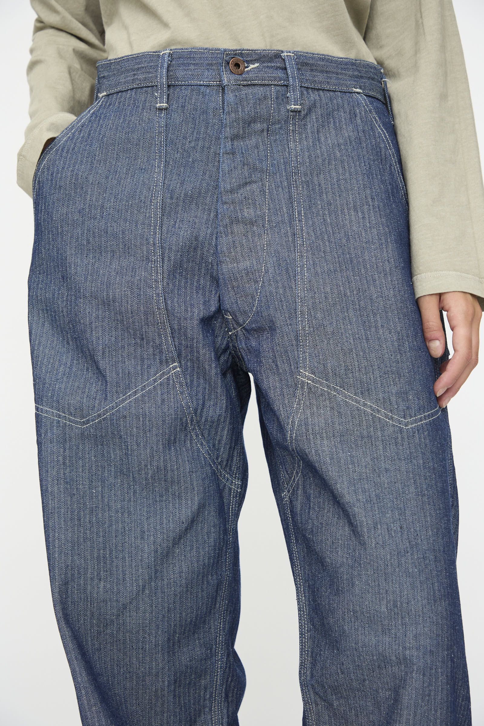 Henri Pant in HBT Denim - Image 3
