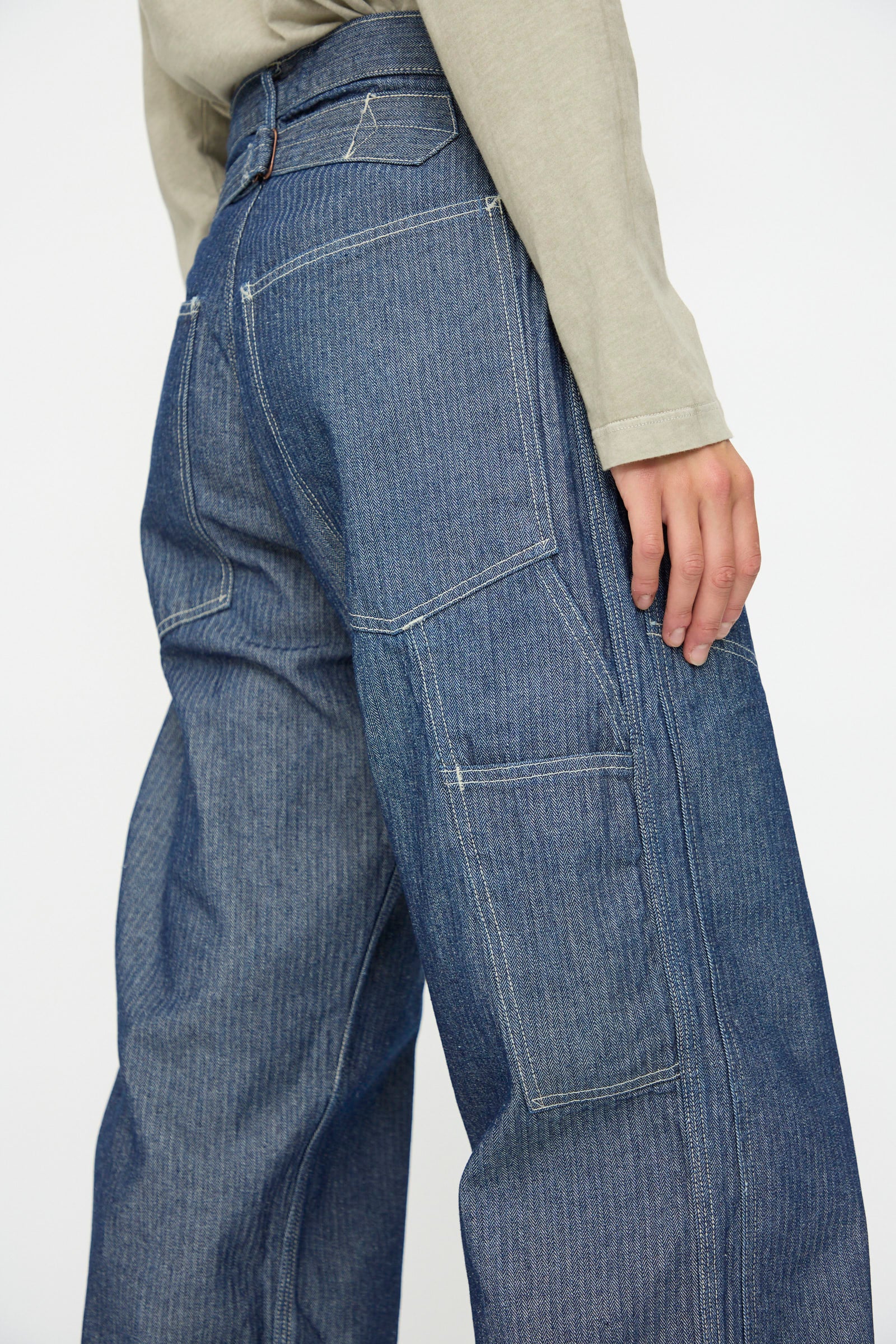 Henri Pant in HBT Denim - Image 5