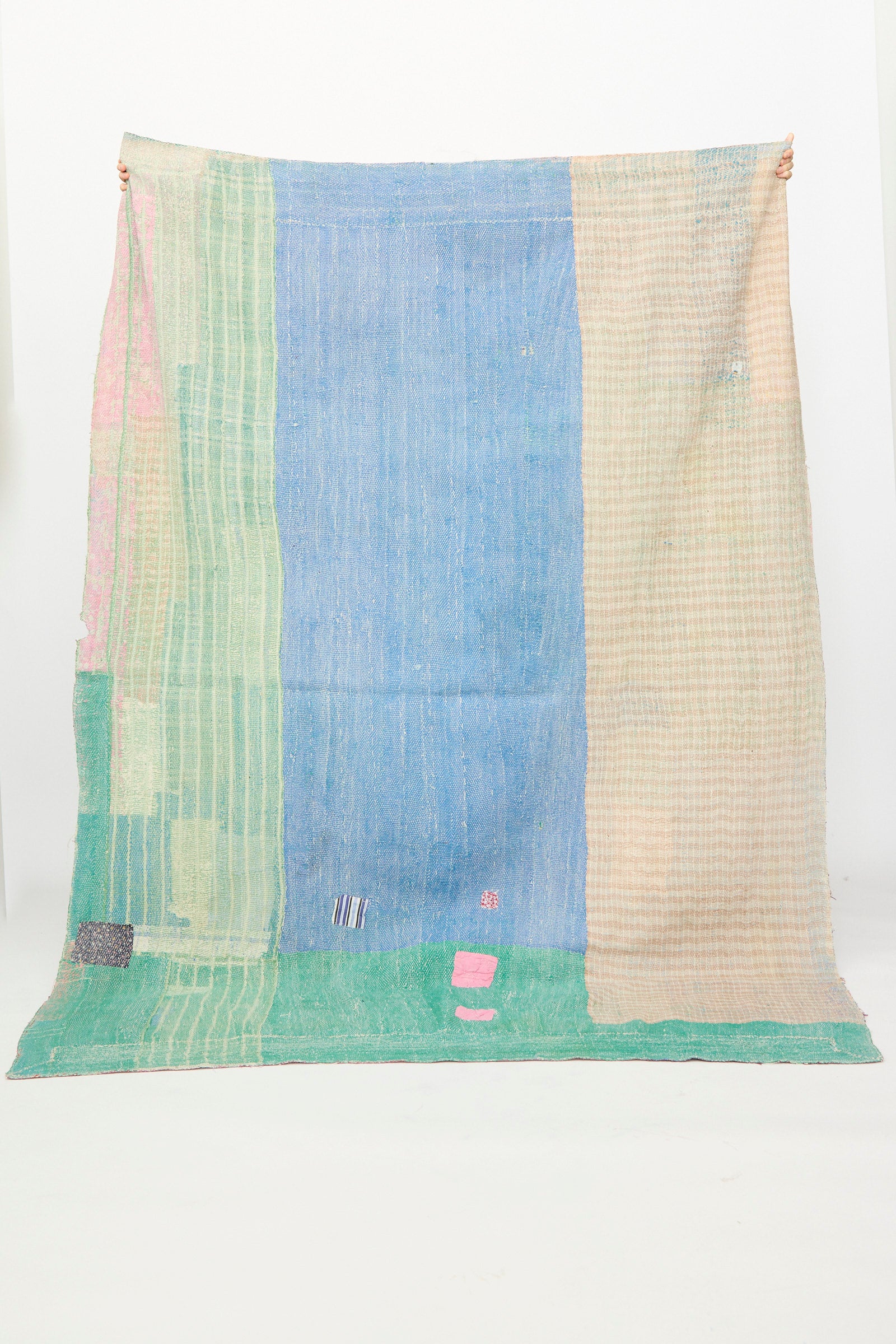 One of a Kind Vintage Kantha Quilt I - Image 5