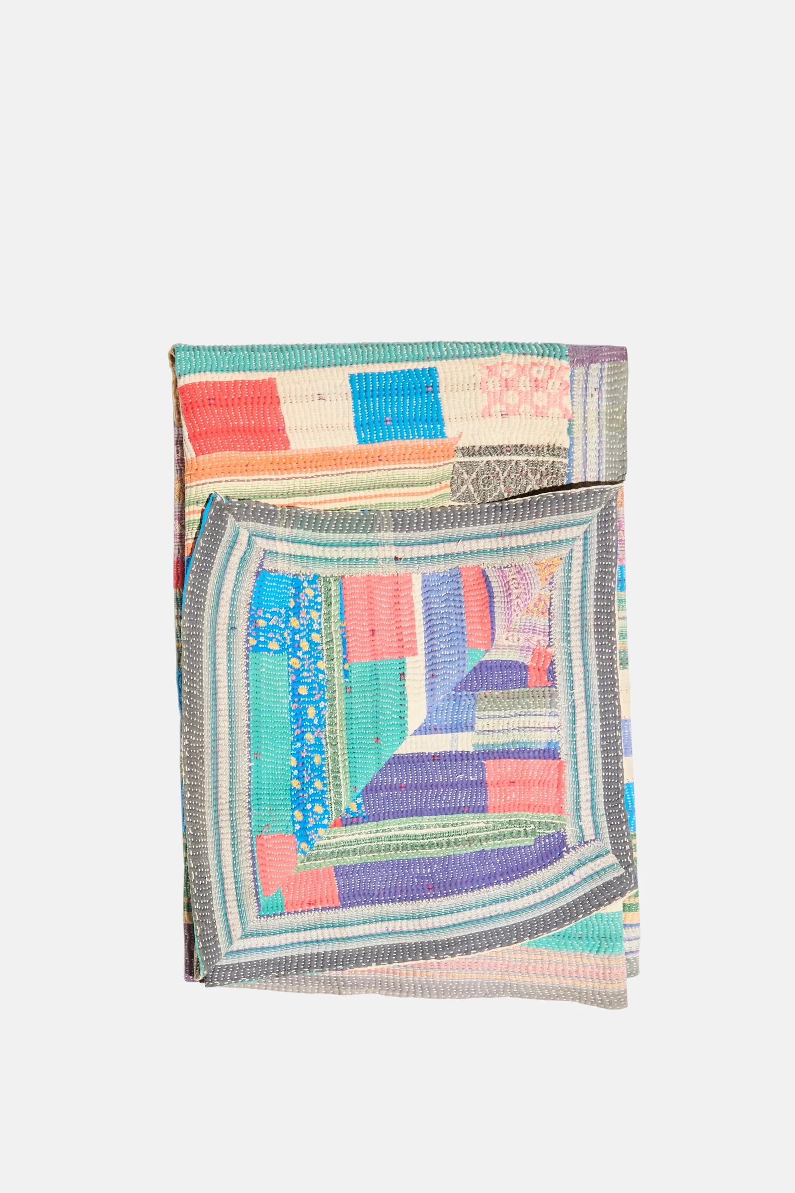 One of a Kind Vintage Kantha Quilt II - Image 3