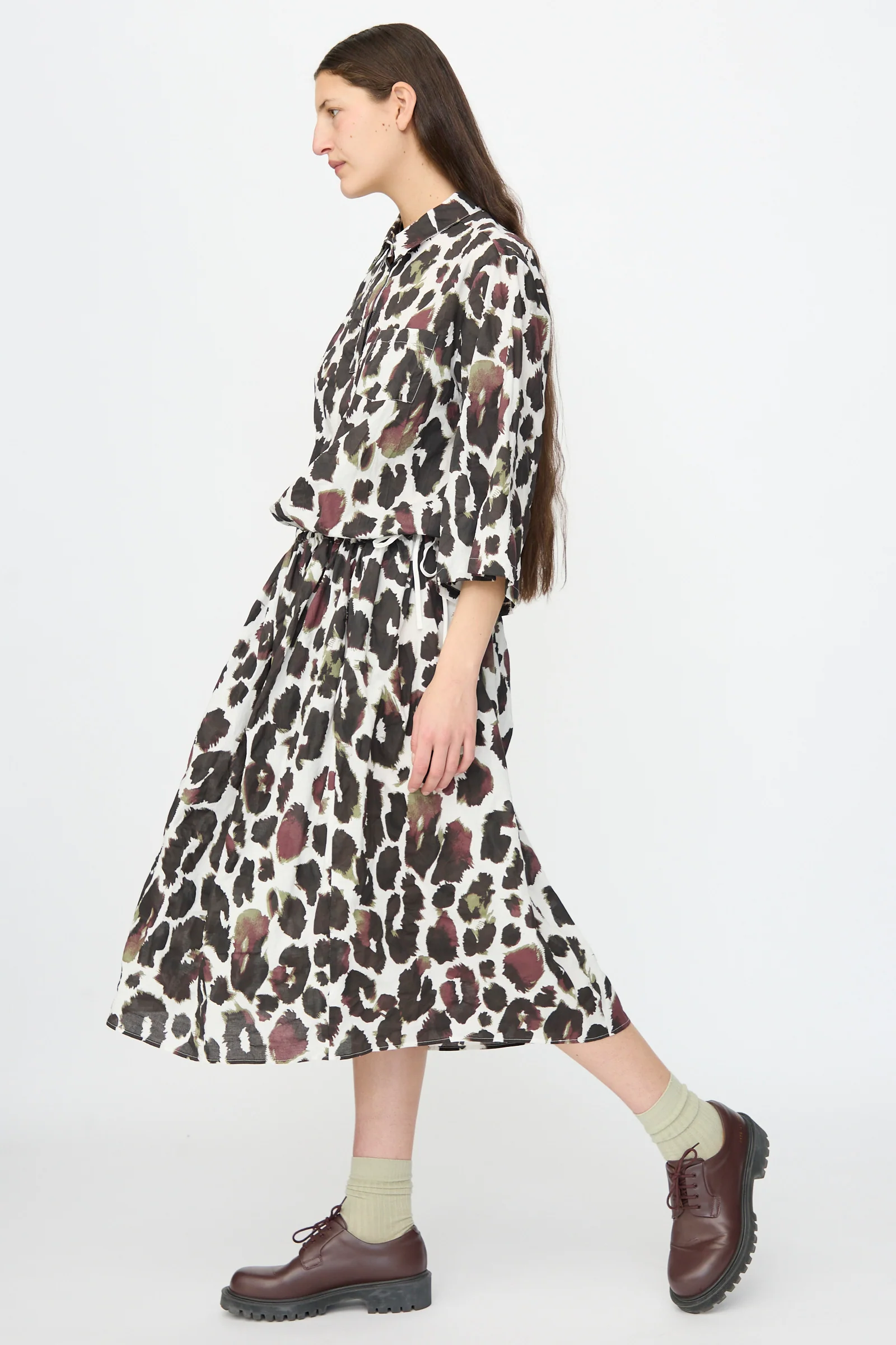 Bloom Skirt in White with Print - Image 5