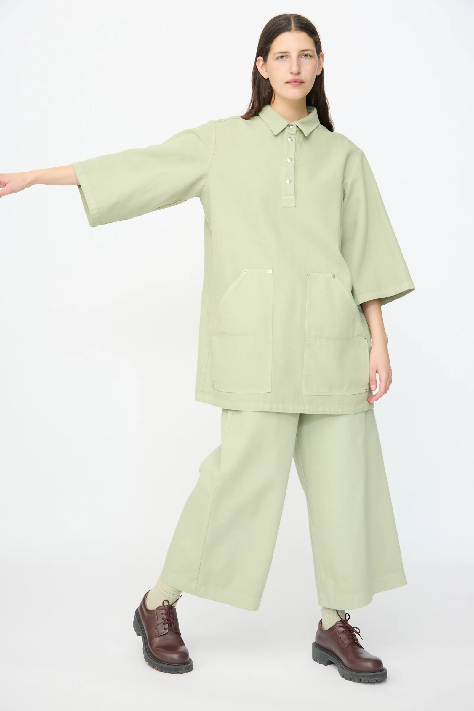 Joyeux Dress in Sage - Image 7