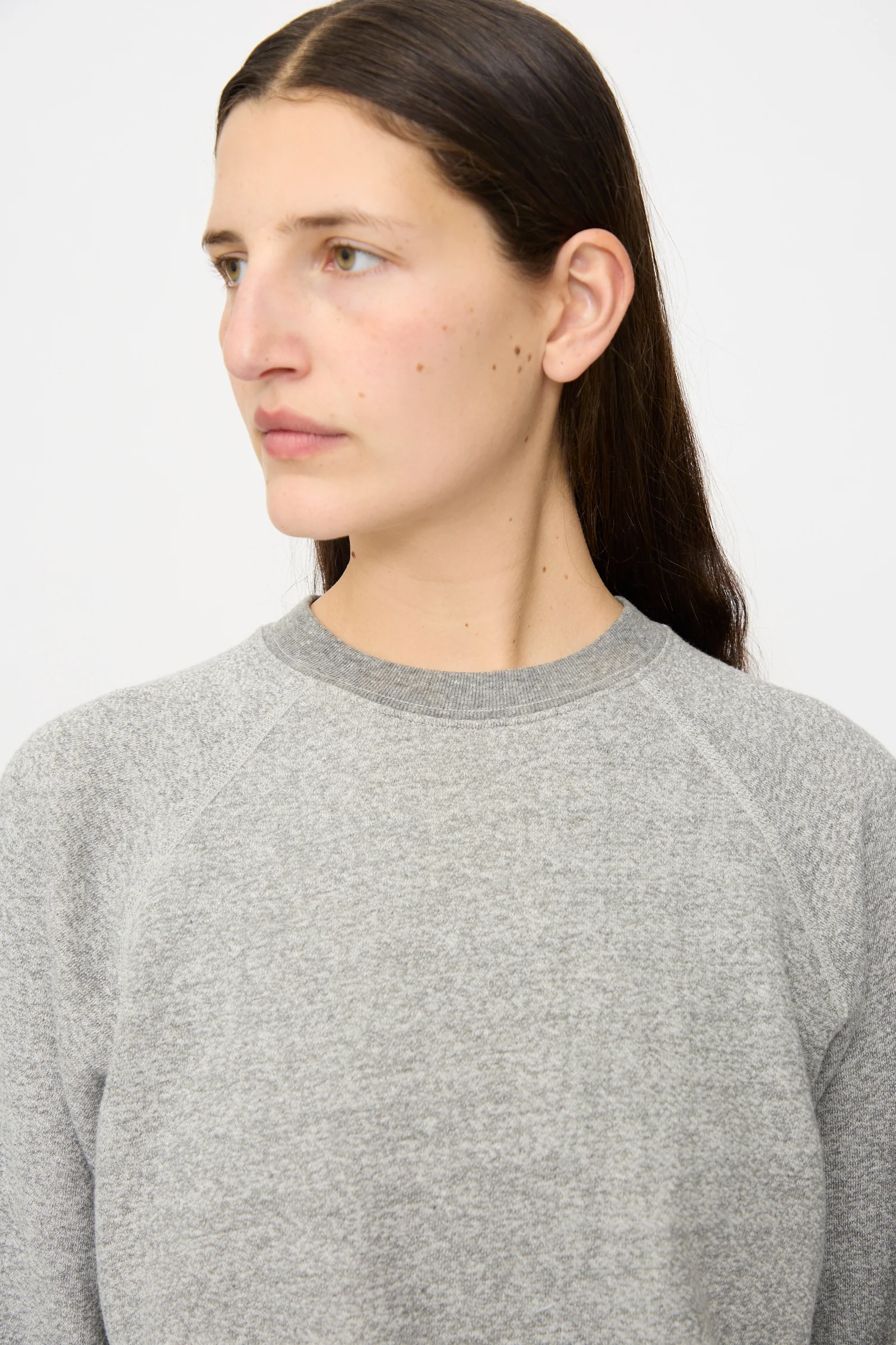 Crewneck Sweatshirt in Heather Grey - Image 3