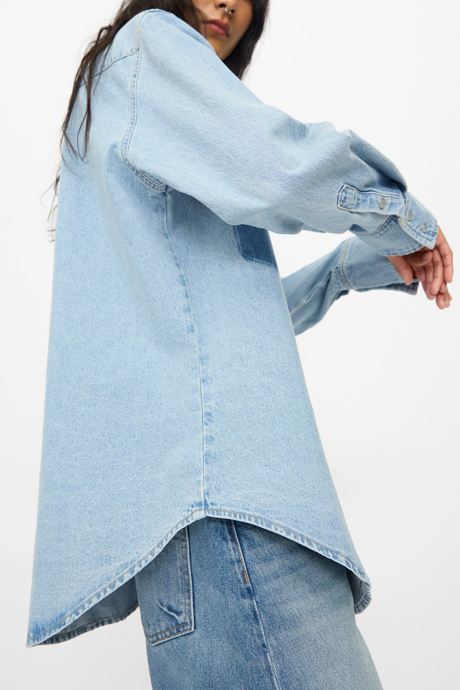 Liv Western Shirt in Park Wash - Image 5