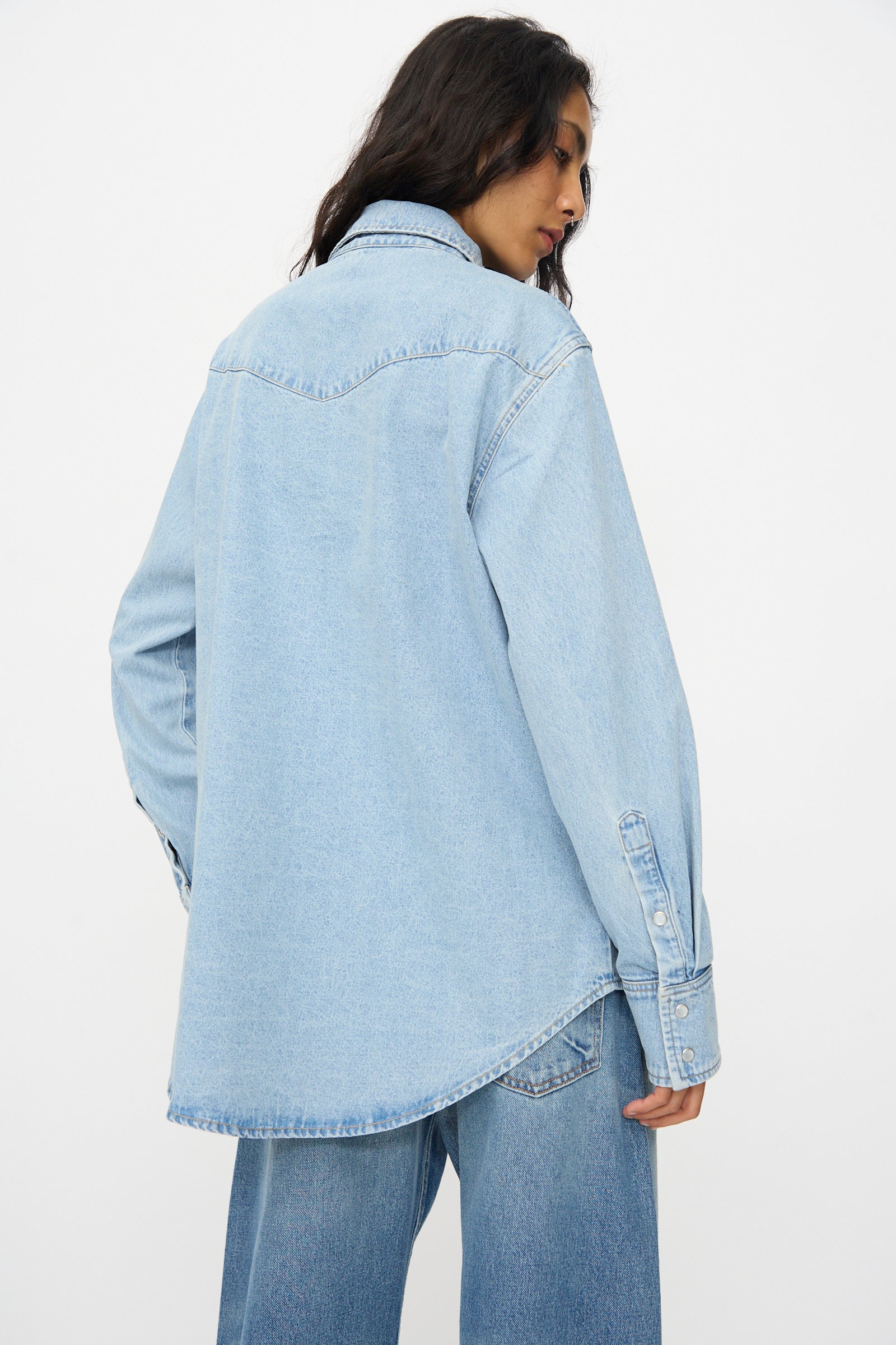 Liv Western Shirt in Park Wash - Image 8