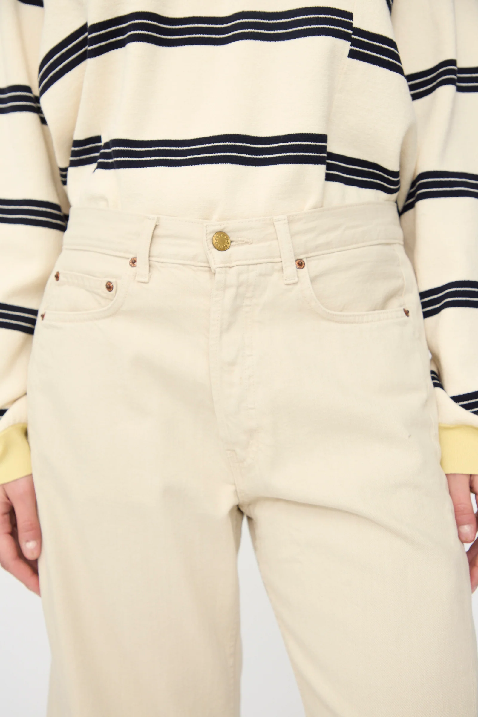Slim Lasso Jean in Chalk Overdye - Image 3