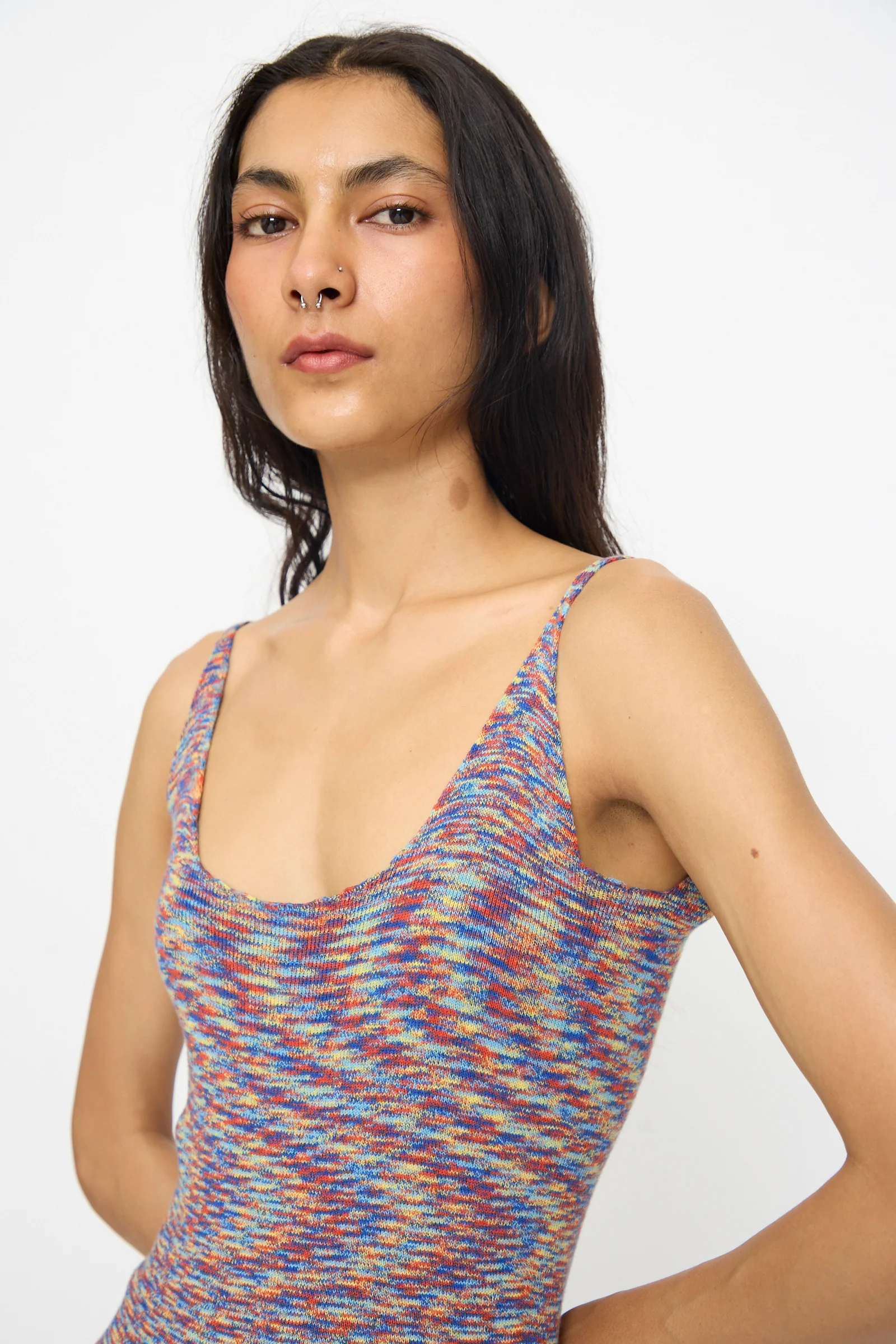 Flute Dress in Multicolored - Image 3