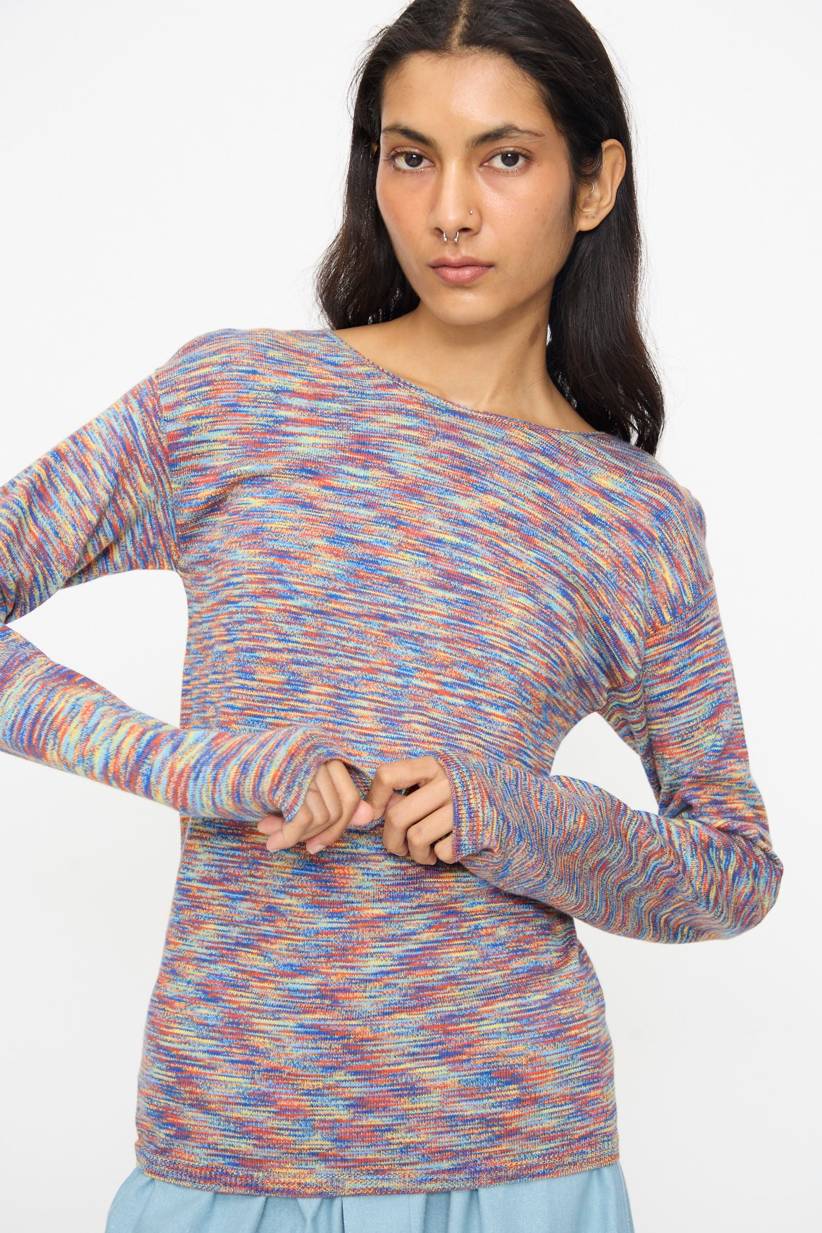 Flute Long Sleeve in Multicolored - Image 4