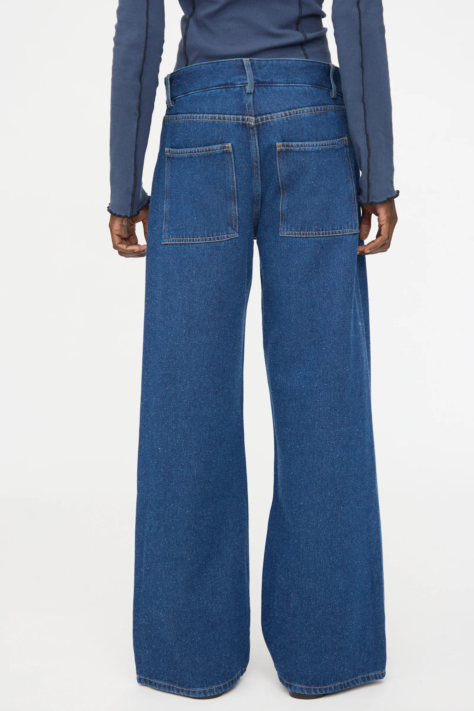 Grass Pants in Indigo Blue Wash - Image 6