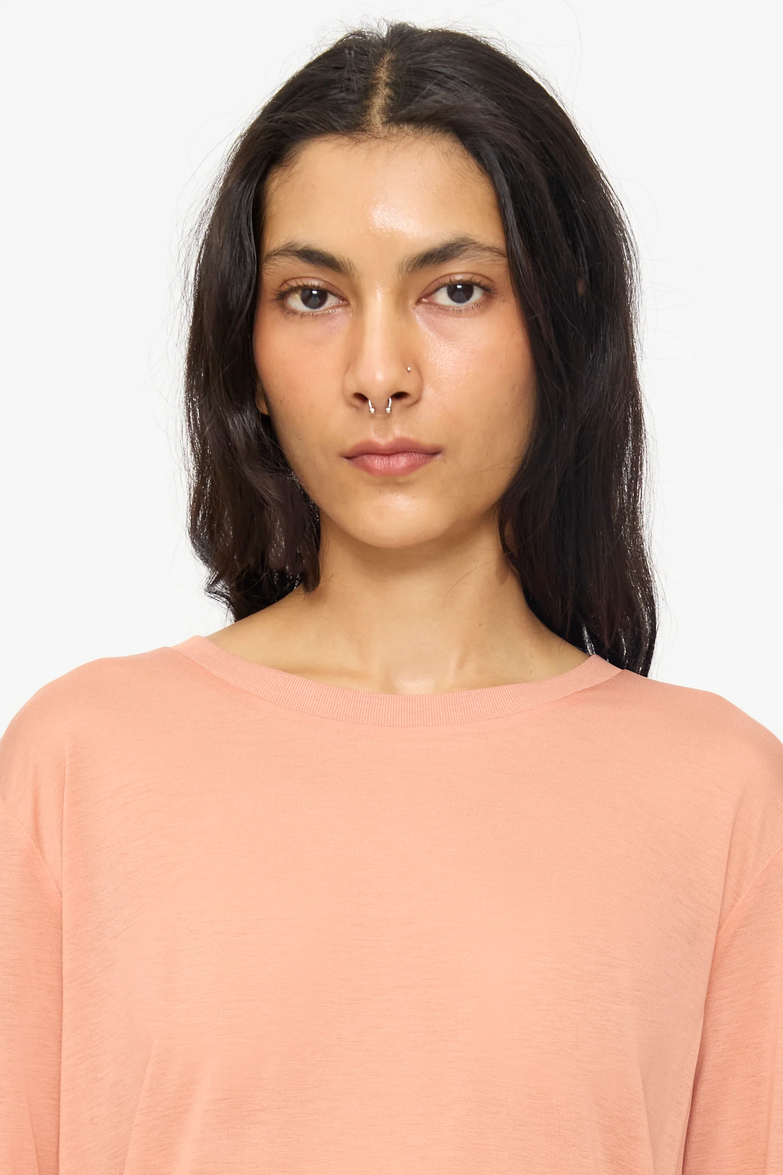 Long Sleeve Tee in Branch Terracotta - Image 3