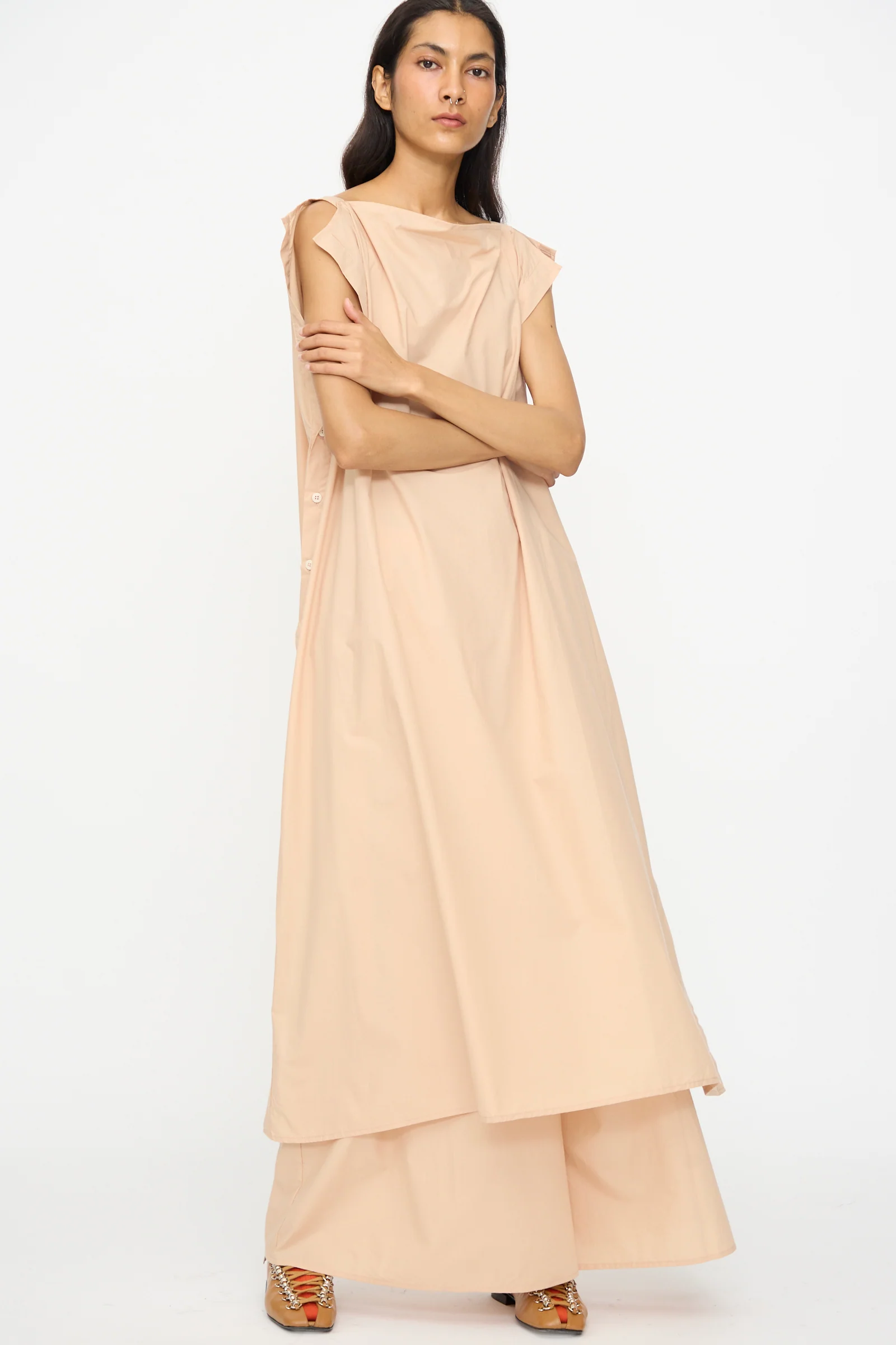 Part Dress in Andradita Sand - Image 4