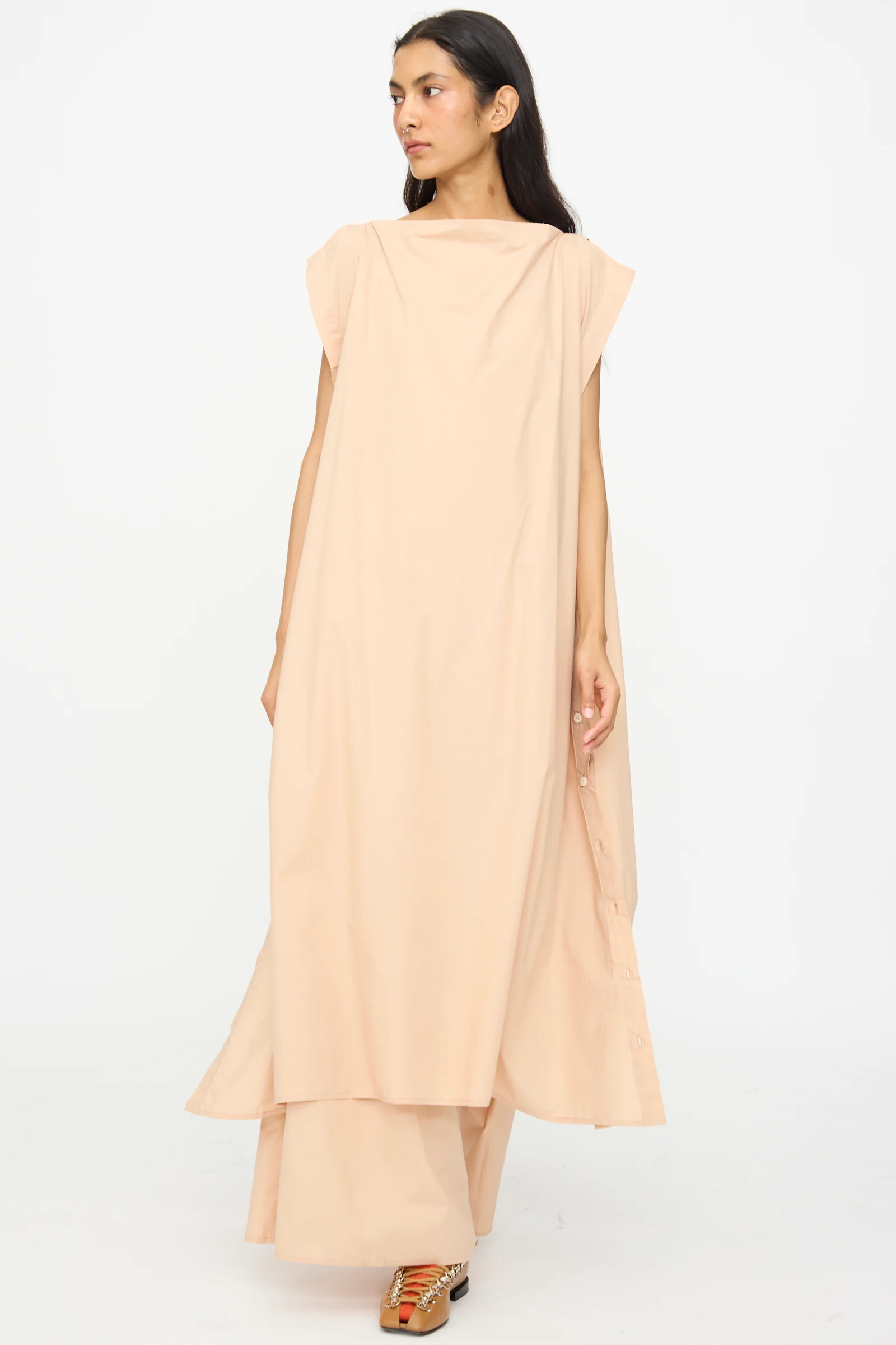 Part Dress in Andradita Sand - Image 6