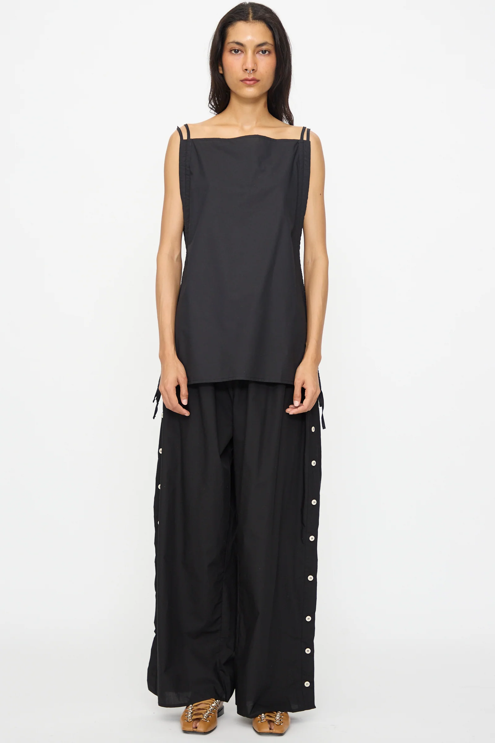 Pictorial Top in Black - Image 2
