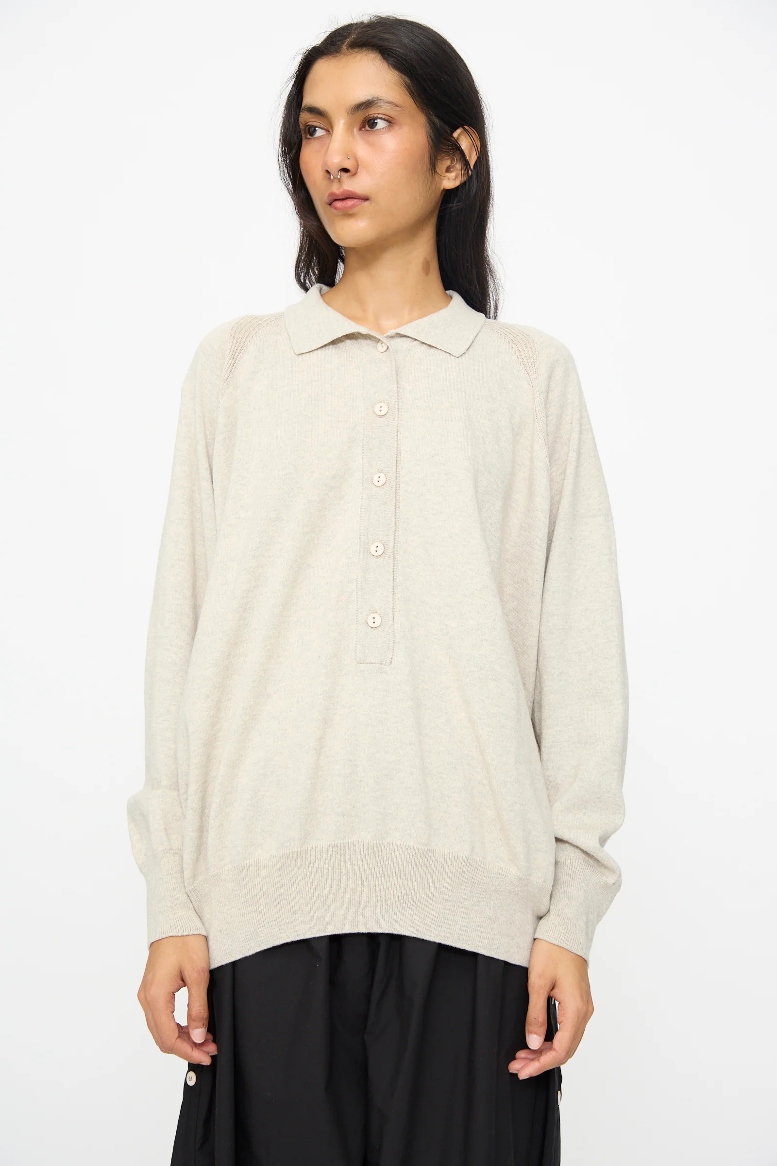 Soar Polo in Grey Melange