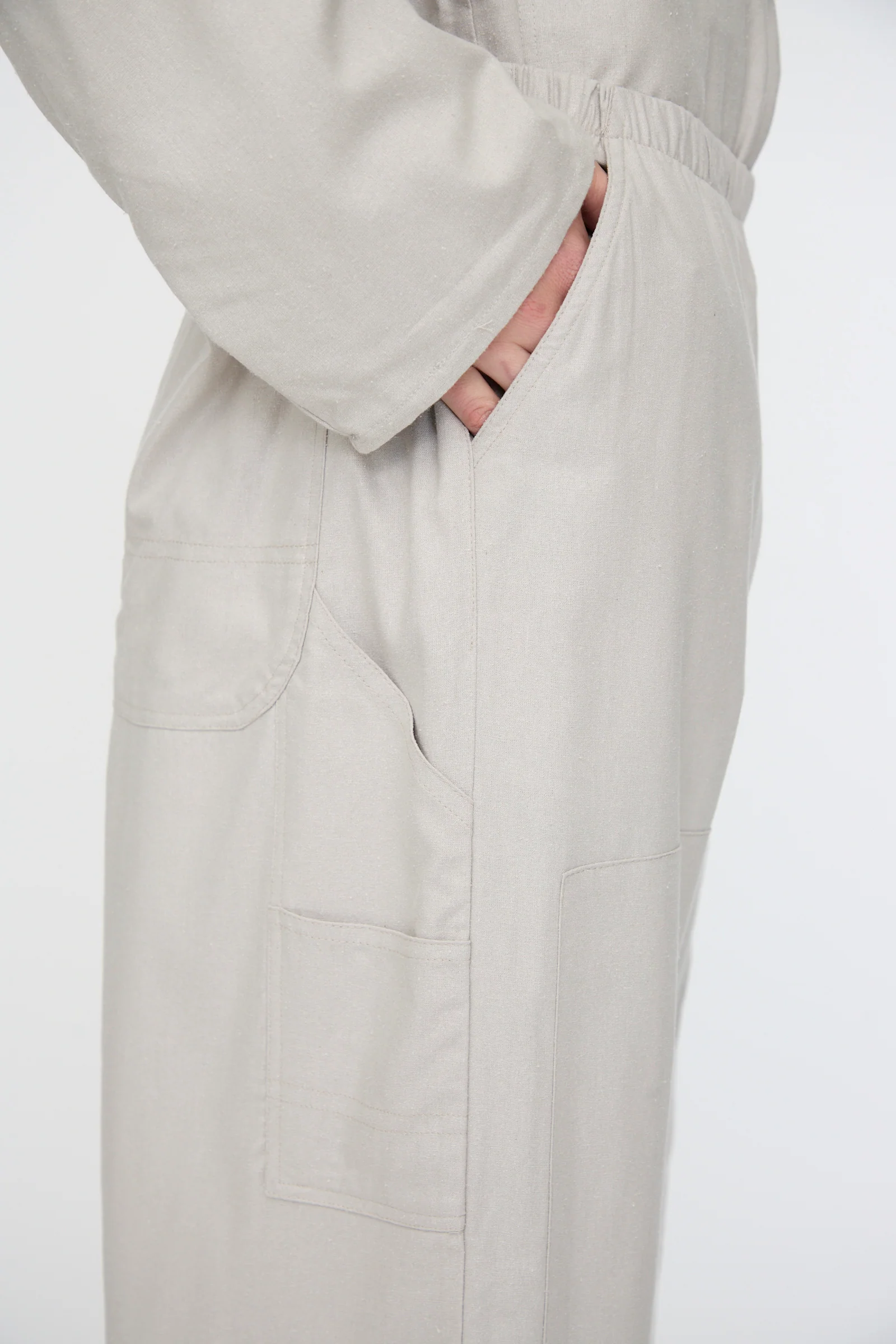 Wild Silk Gren Pant in Prun Grey - Image 3