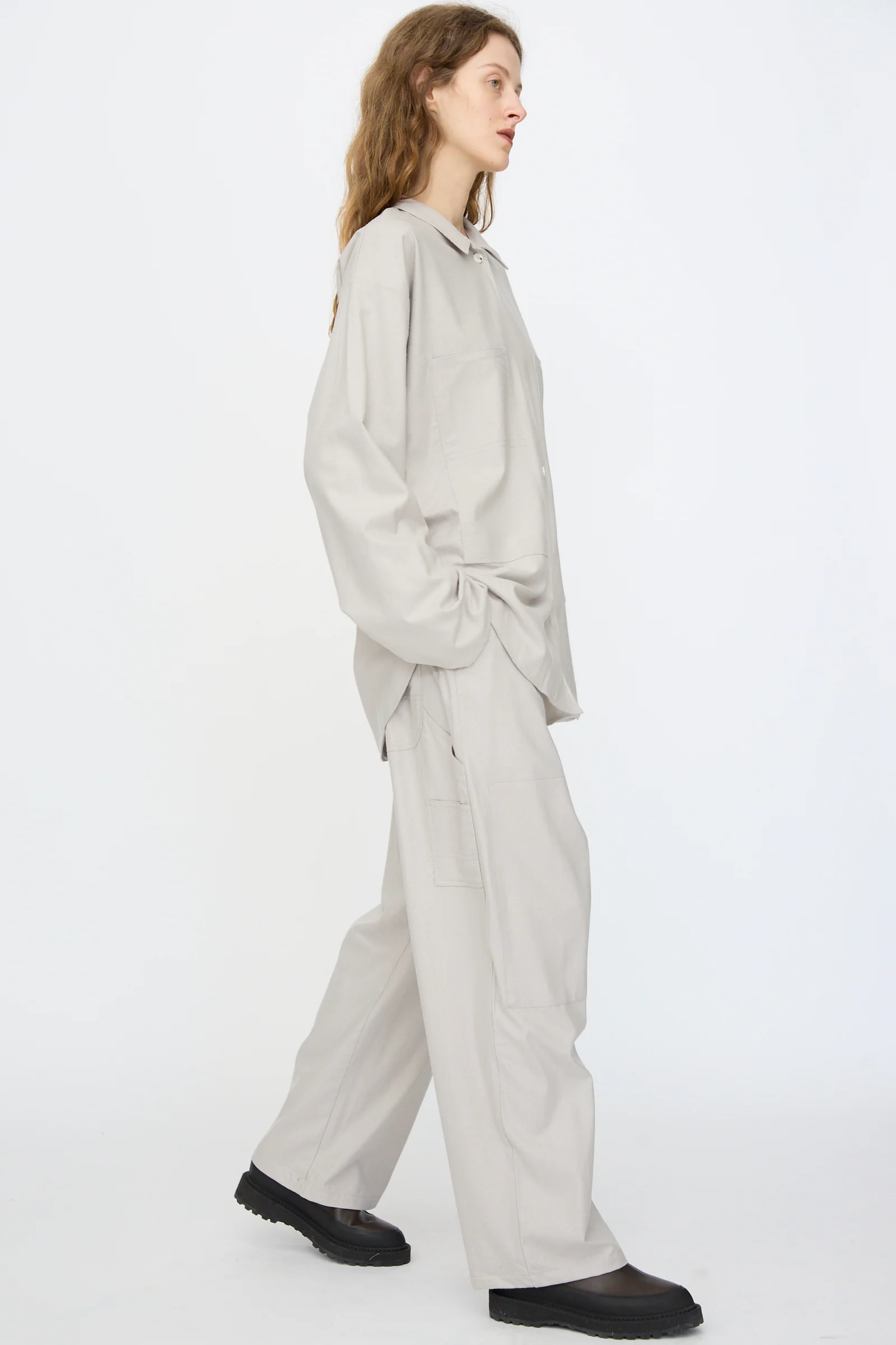 Wild Silk Gren Pant in Prun Grey - Image 5