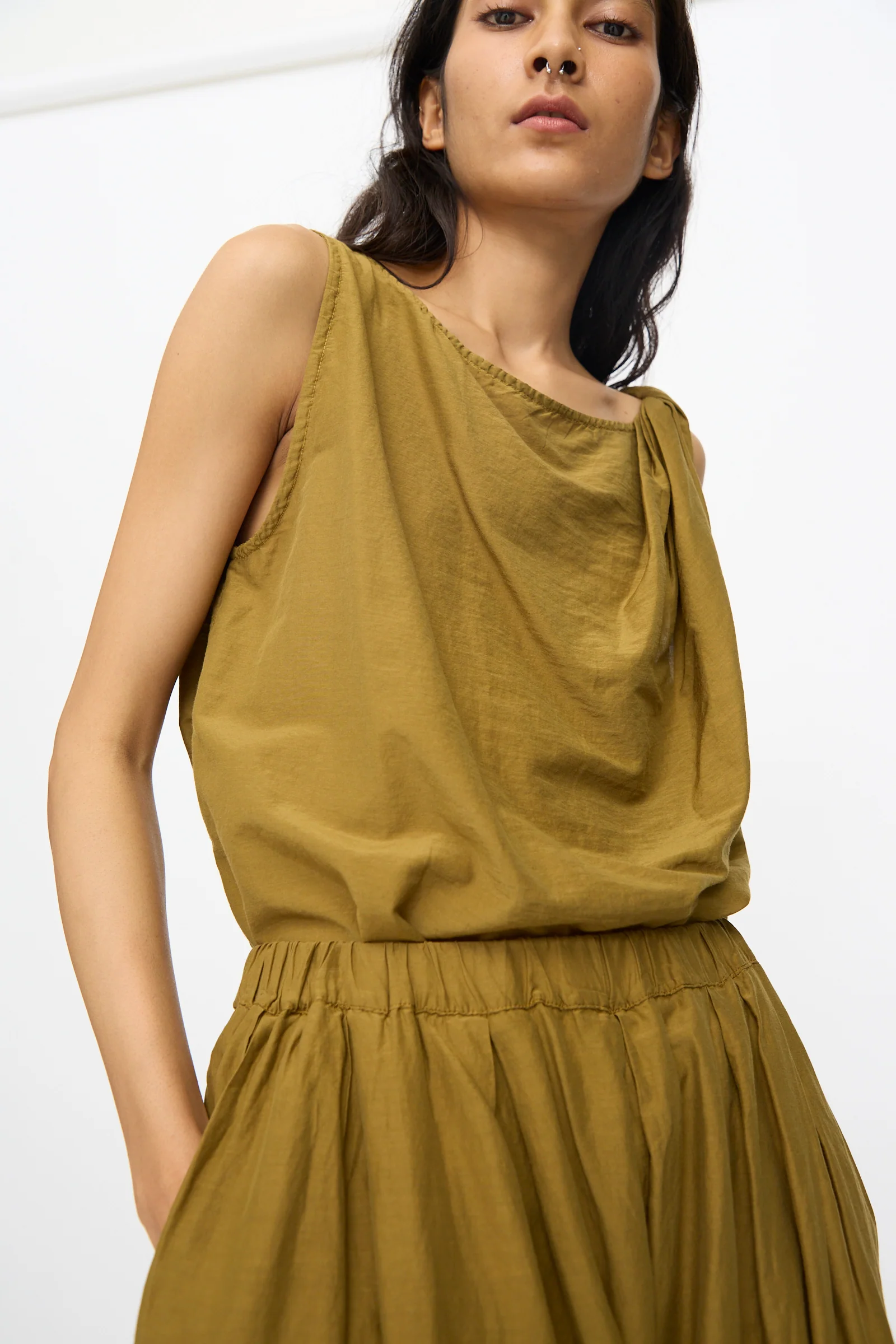 Akari Pants in Dark Olive - Image 3
