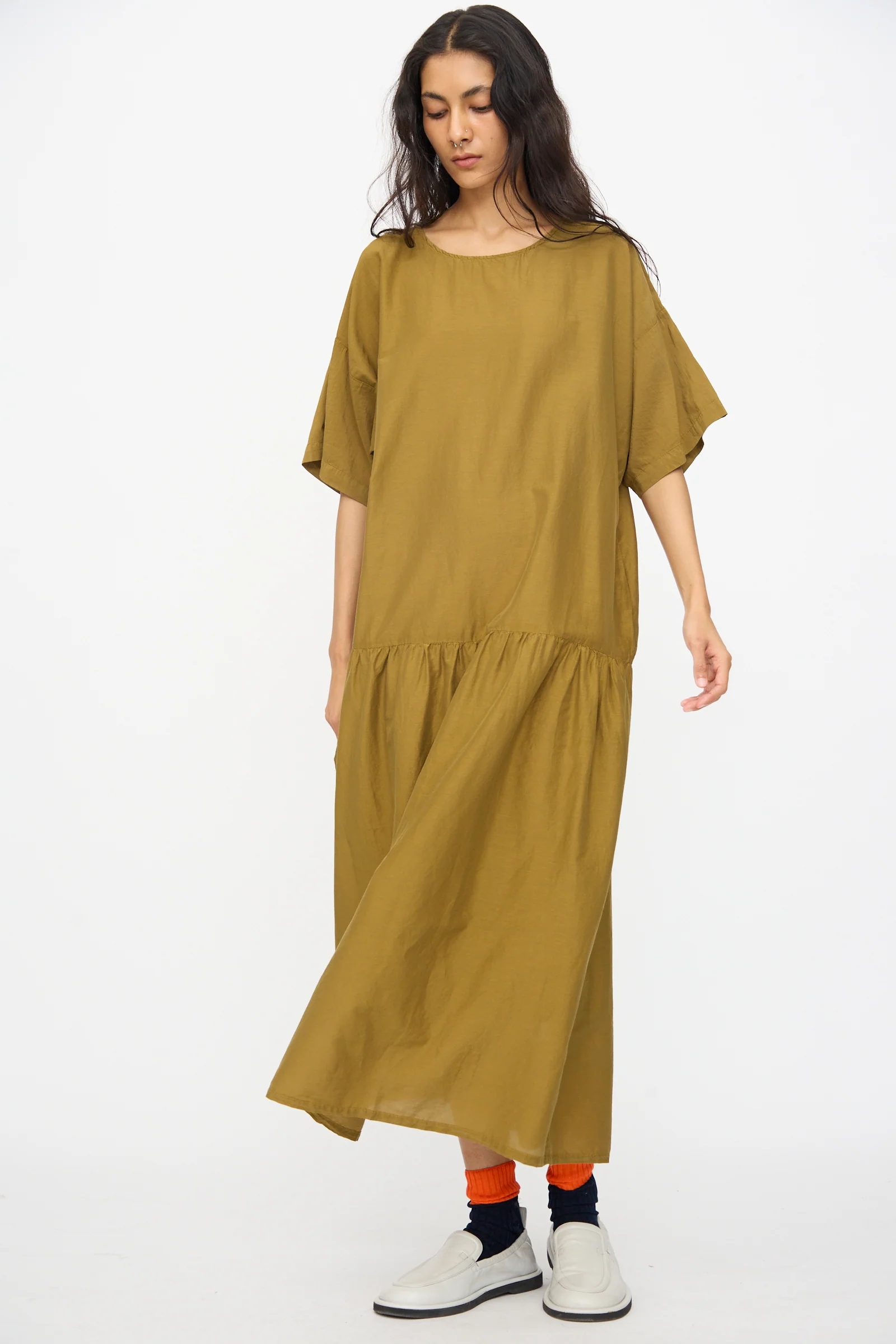 Easy Dress in Dark Olive - Image 7