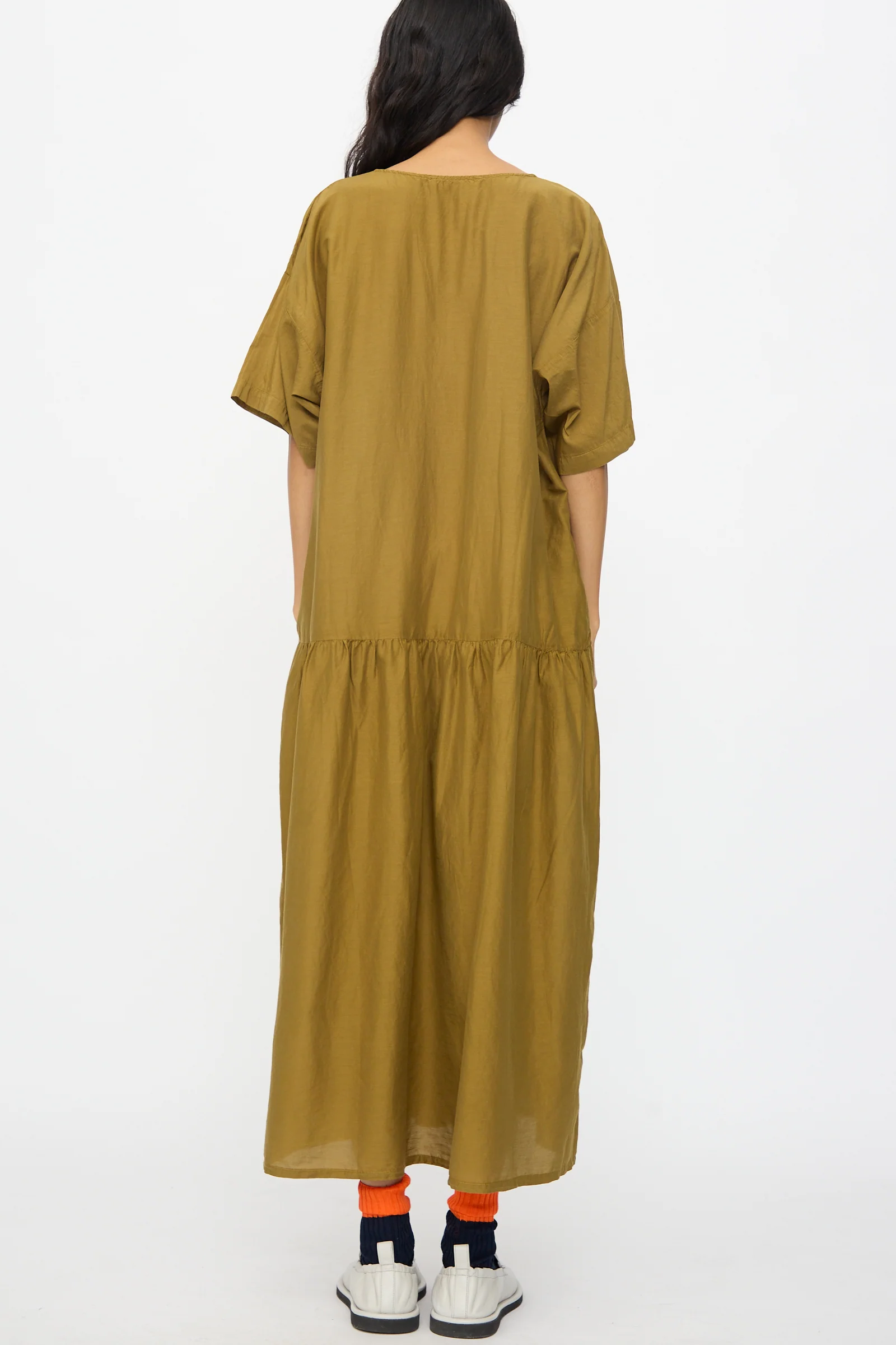 Easy Dress in Dark Olive - Image 8