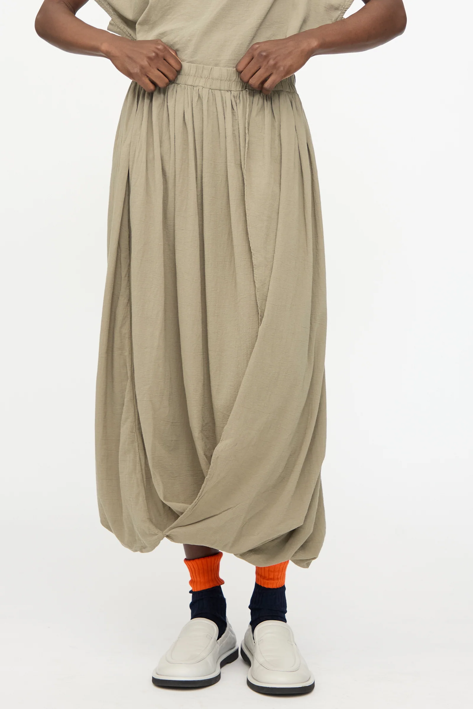 Greek Column Skirt in Cement - Image 2