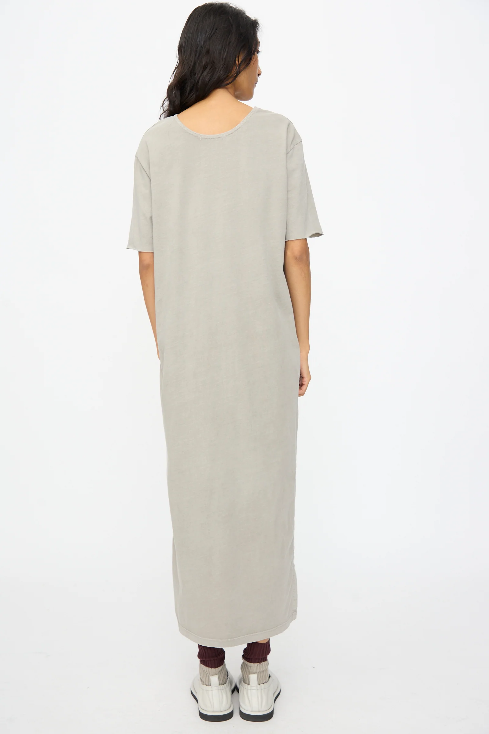 Long Tee Dress in Grey - Image 6