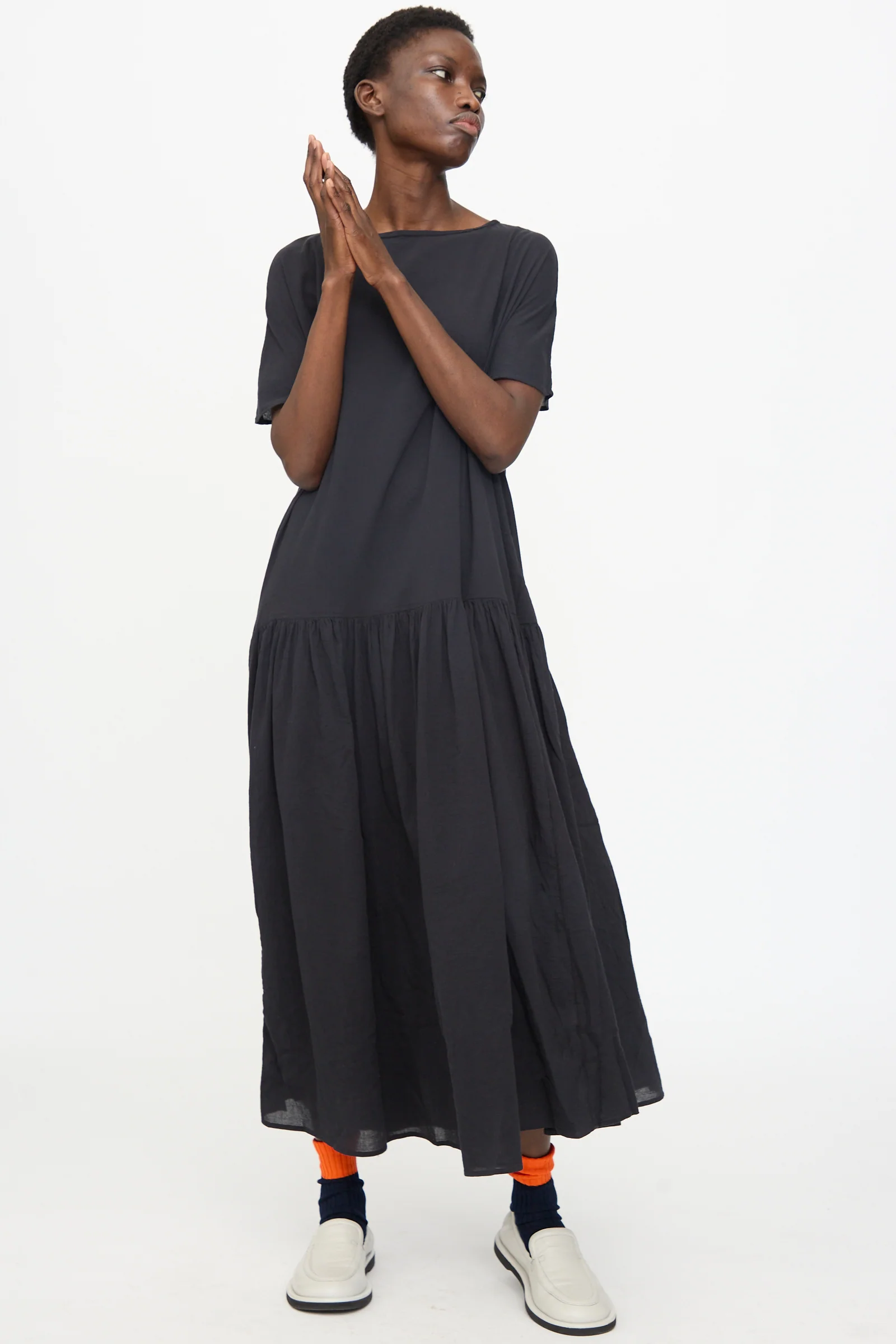 New Easy Dress in Sumi Black