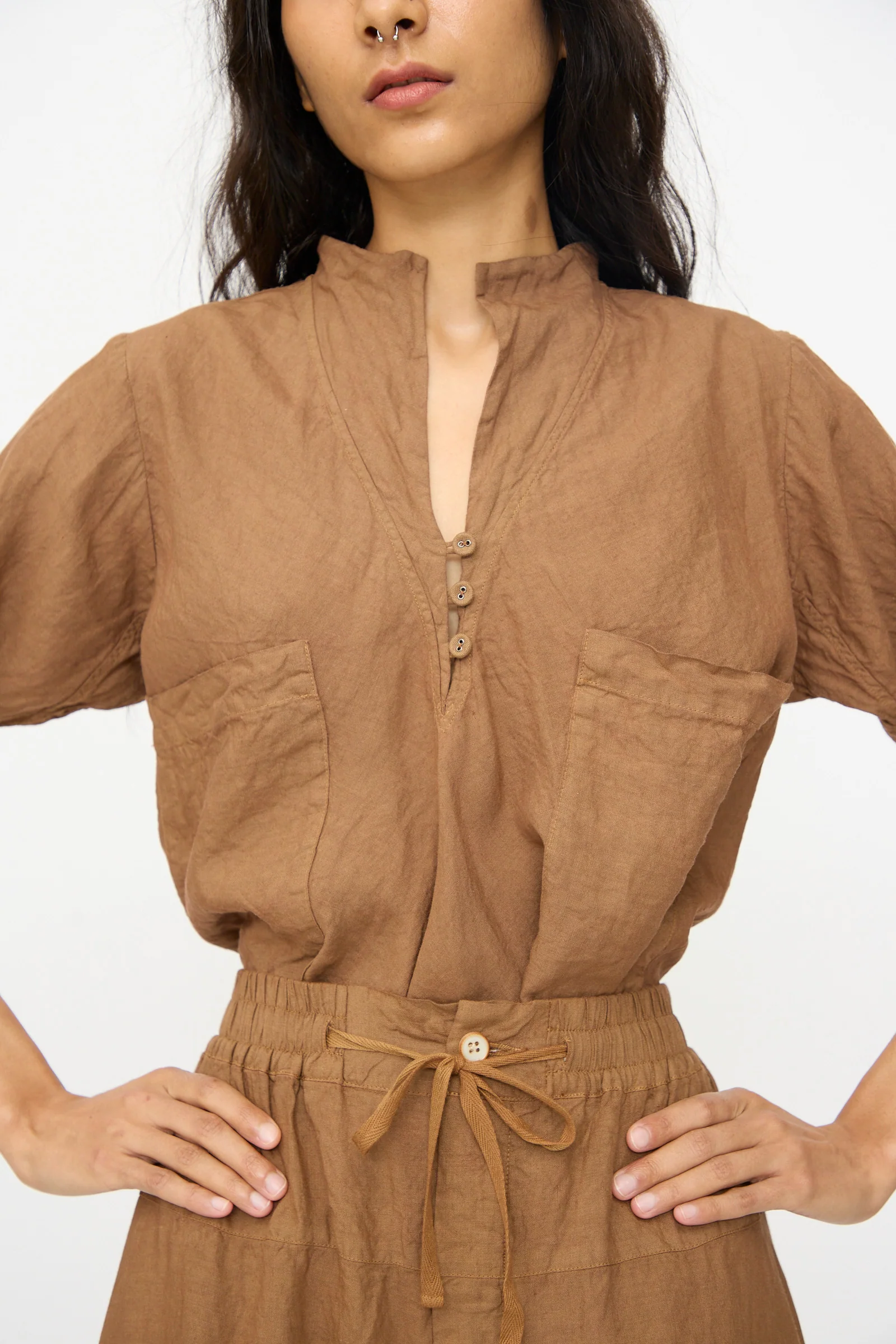 Pantalon Etagée in Persimmon Dye - Image 3