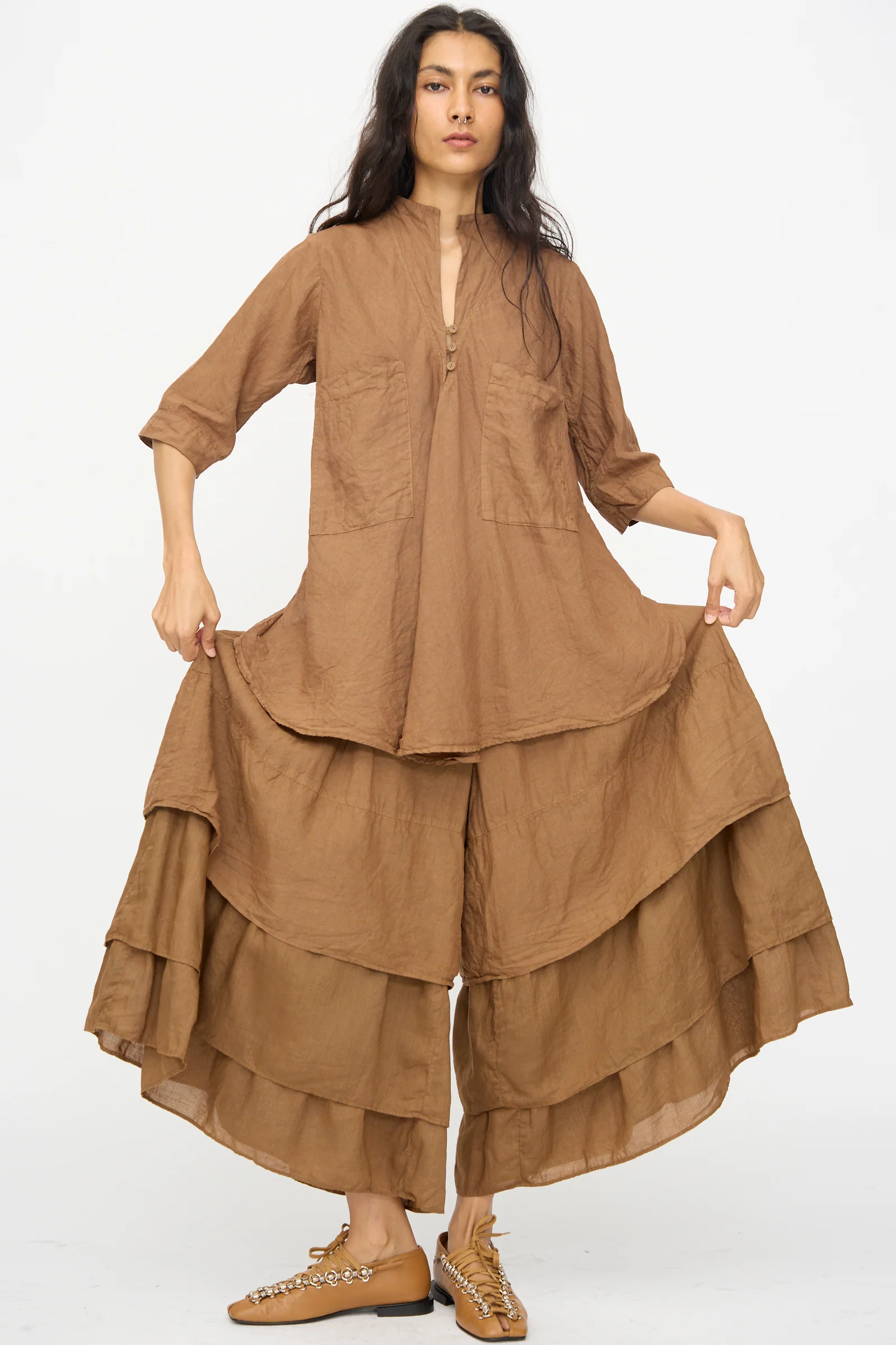 Pantalon Etagée in Persimmon Dye - Image 5