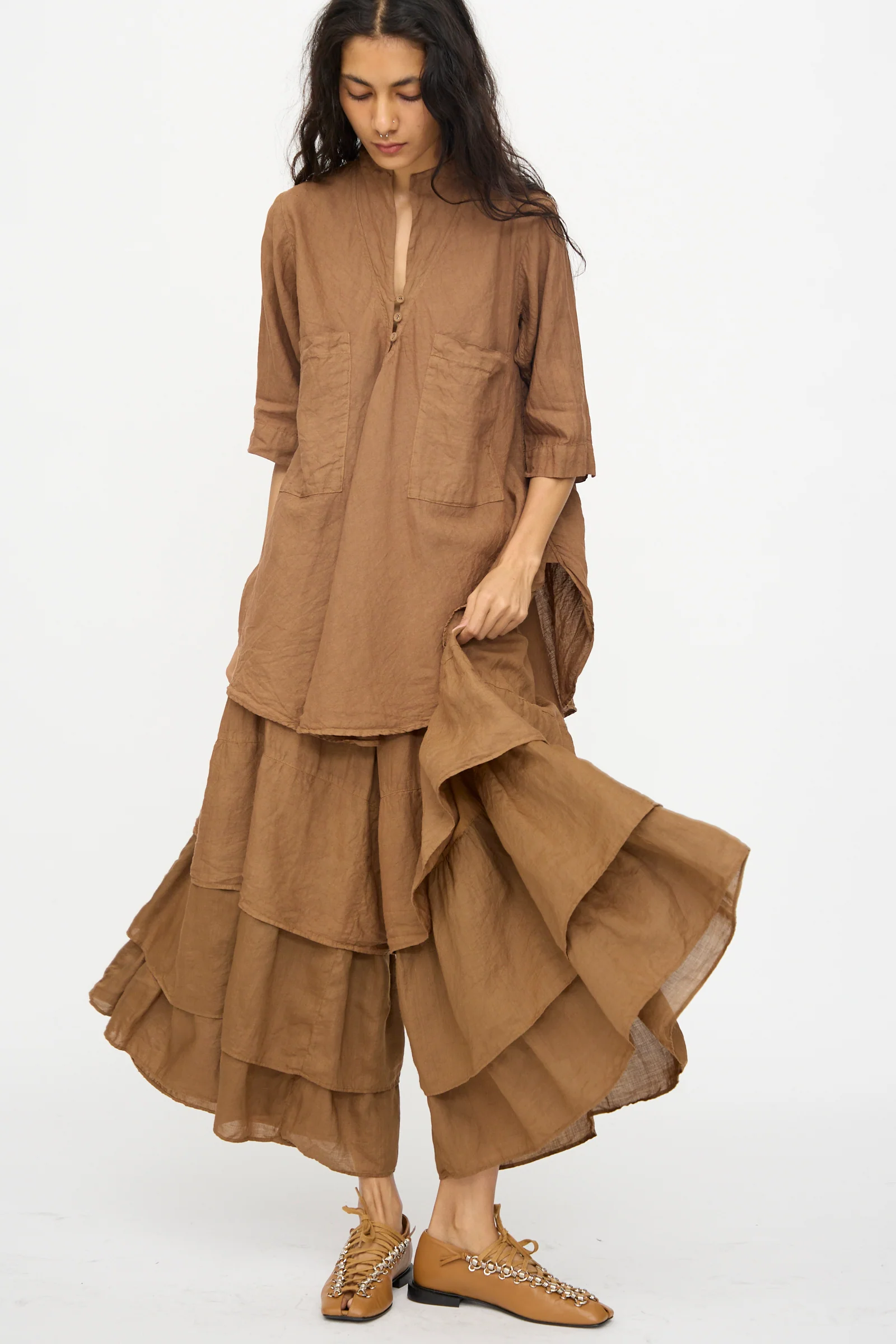 Pantalon Etagée in Persimmon Dye - Image 6