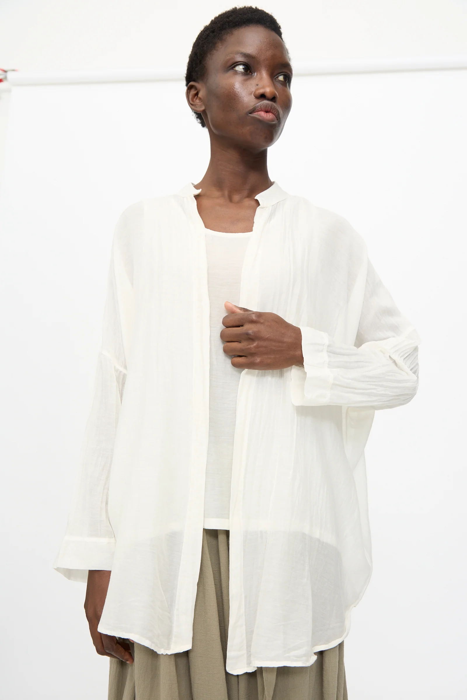 Square Shirt in White