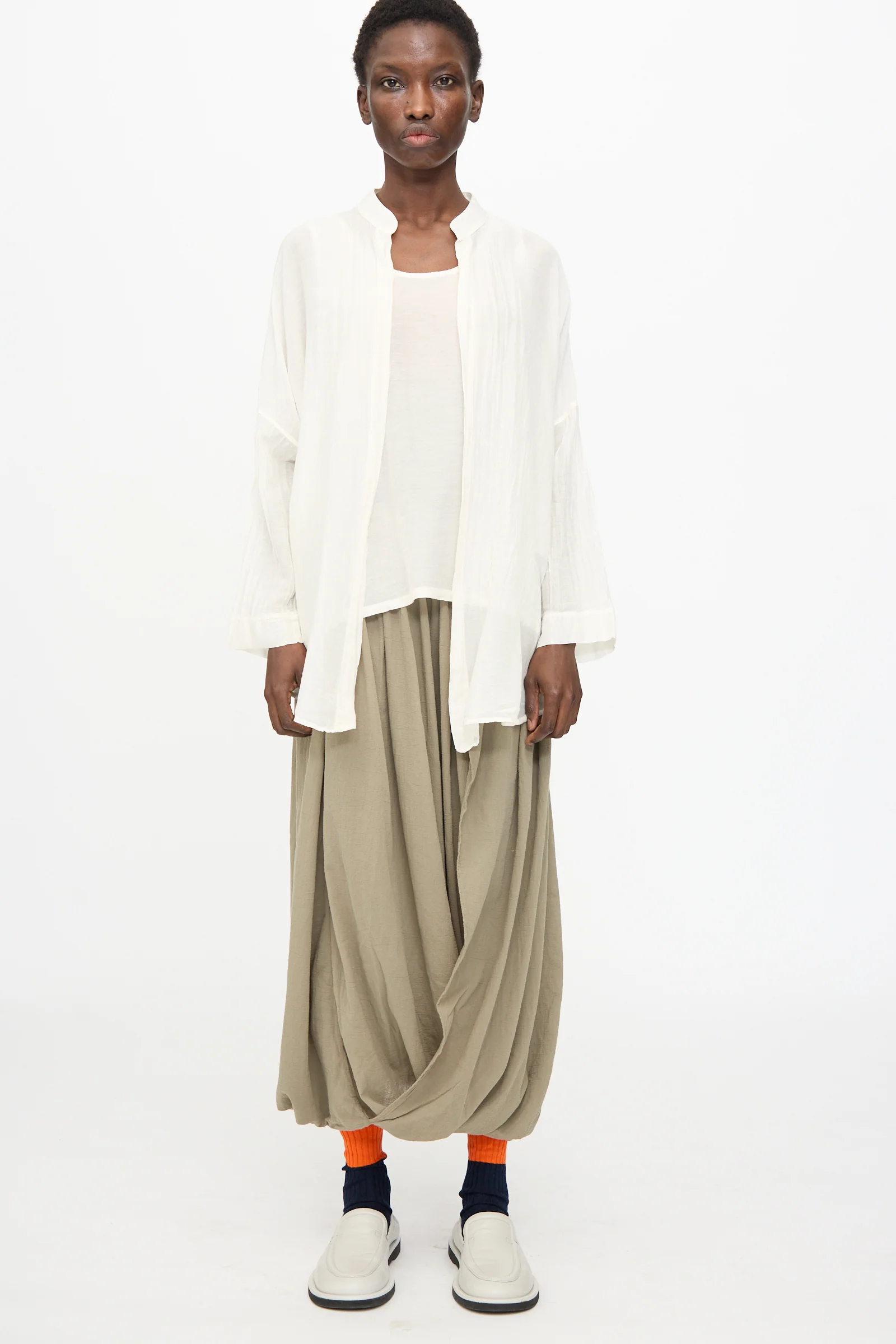 Square Shirt in White - Image 2