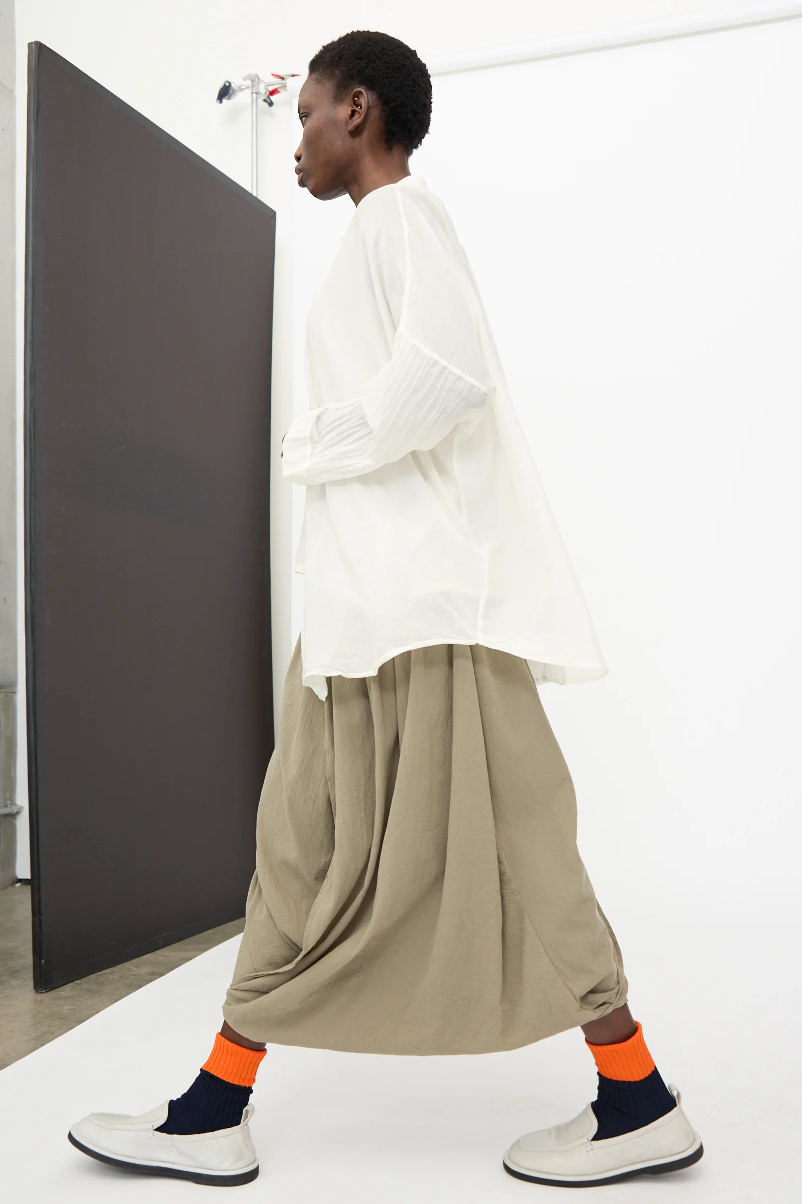 Square Shirt in White - Image 4