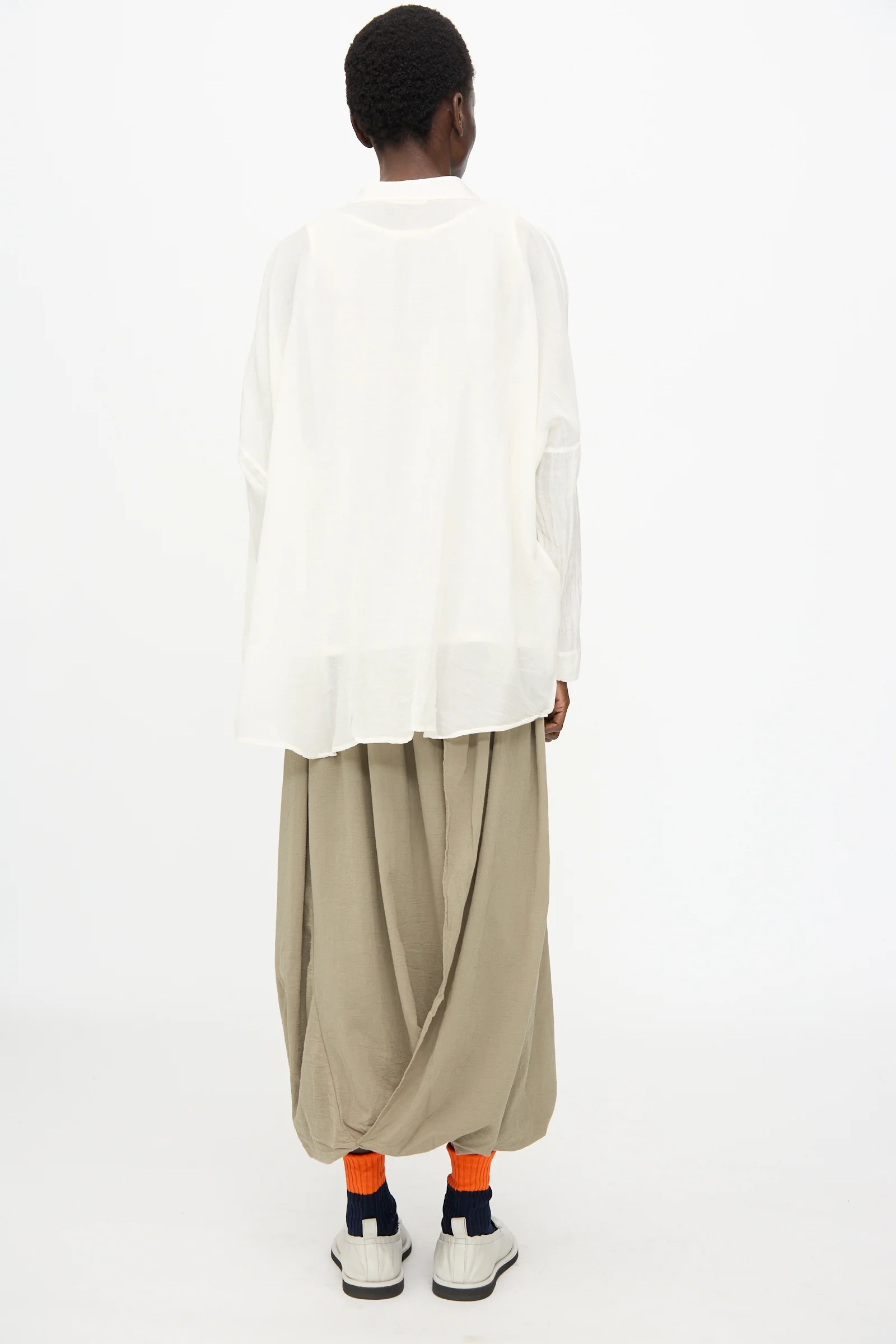 Square Shirt in White - Image 6