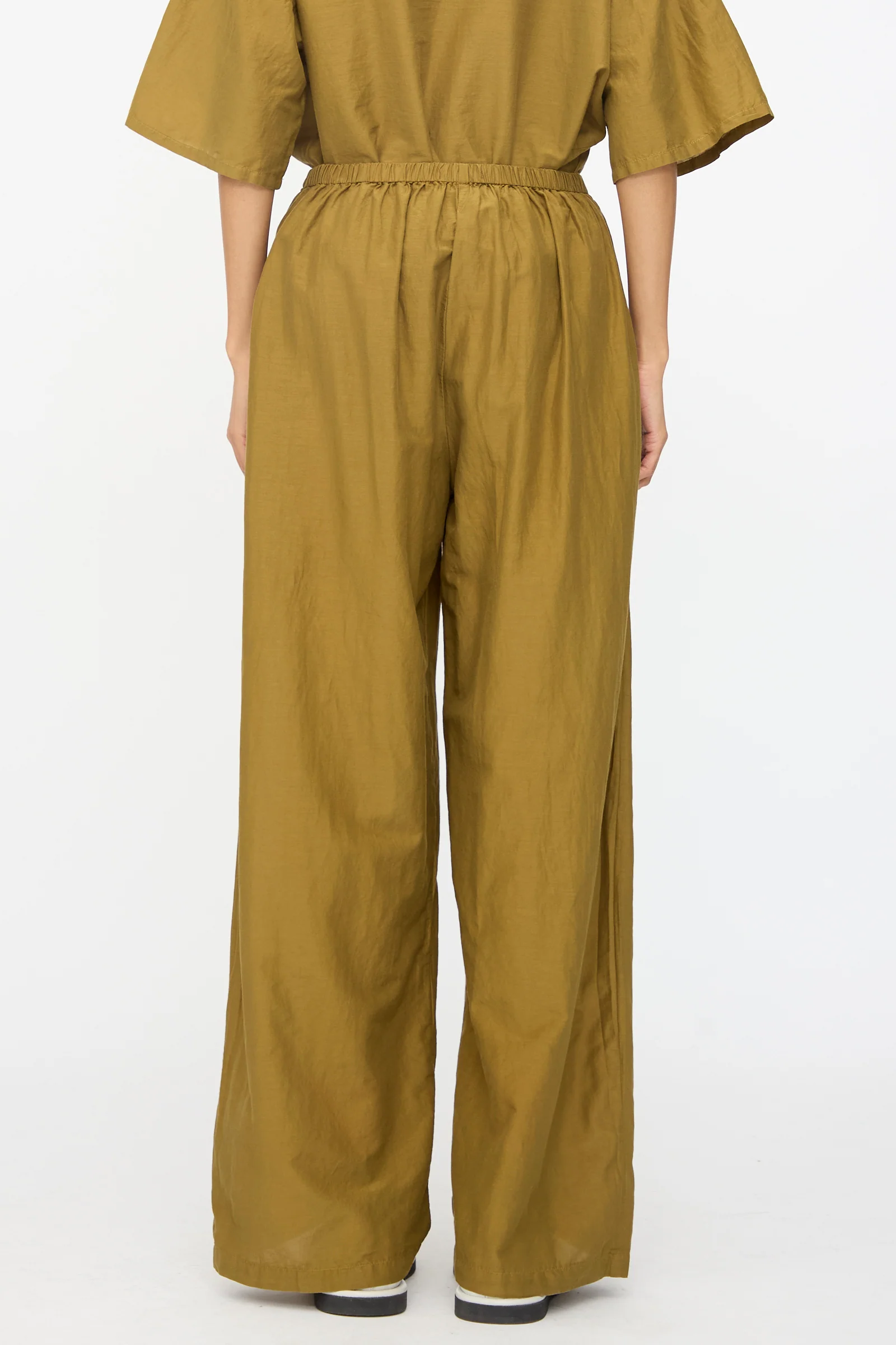 Straight Pants in Dark Olive - Image 6