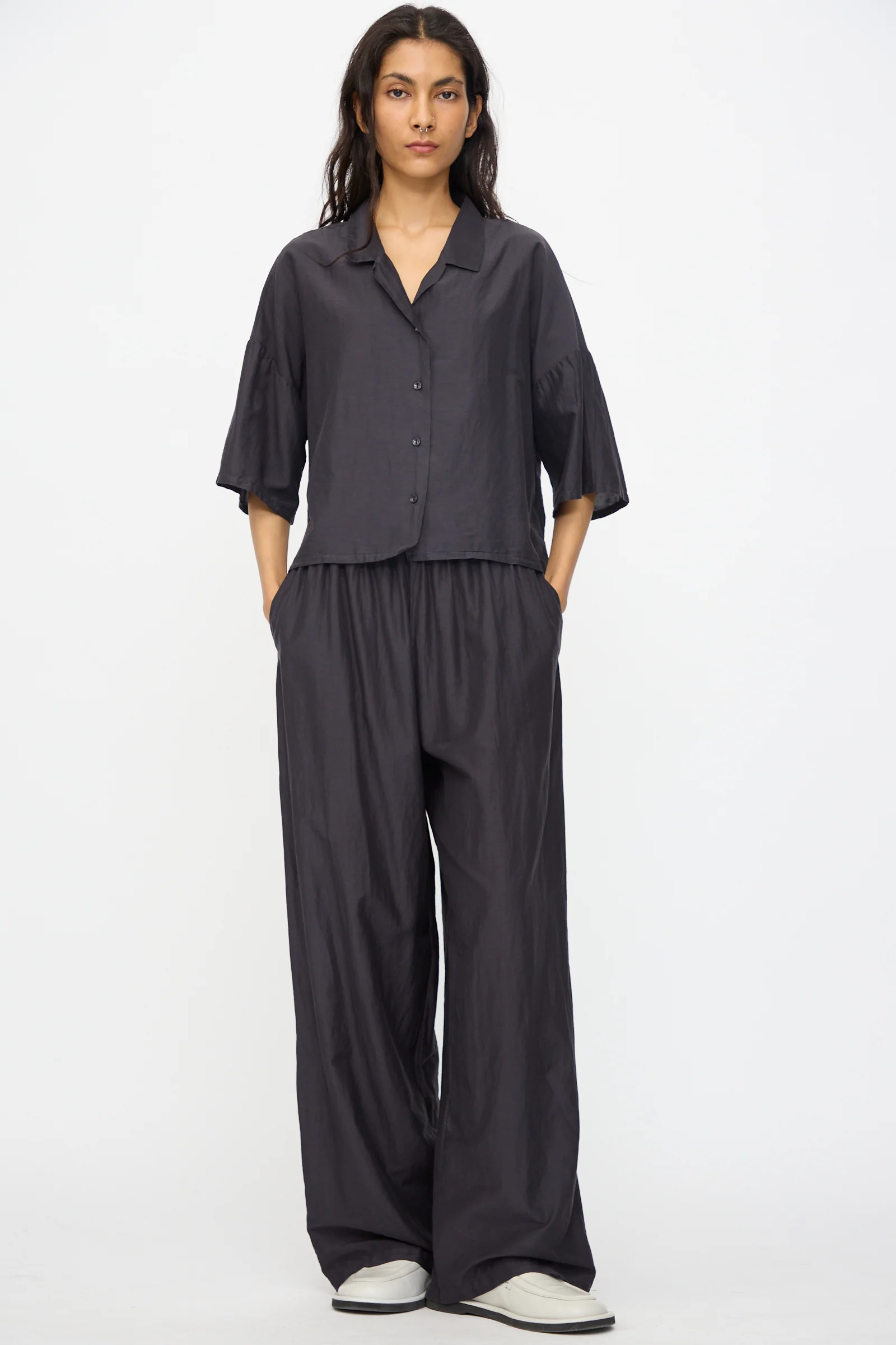 Straight Pants in Faded Black - Image 5