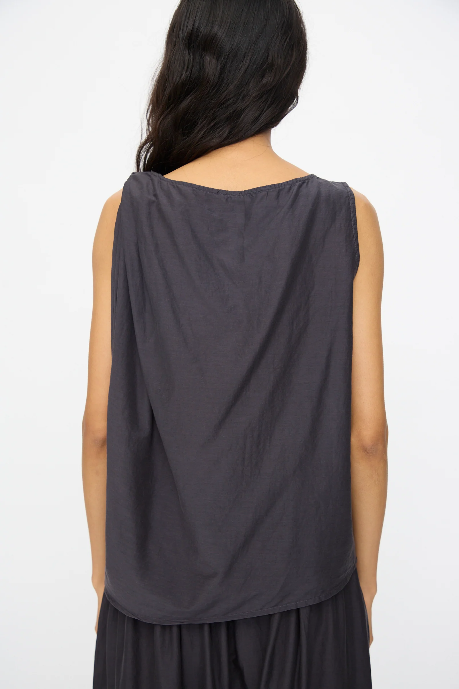Twisted Tank Top in Faded Black - Image 6