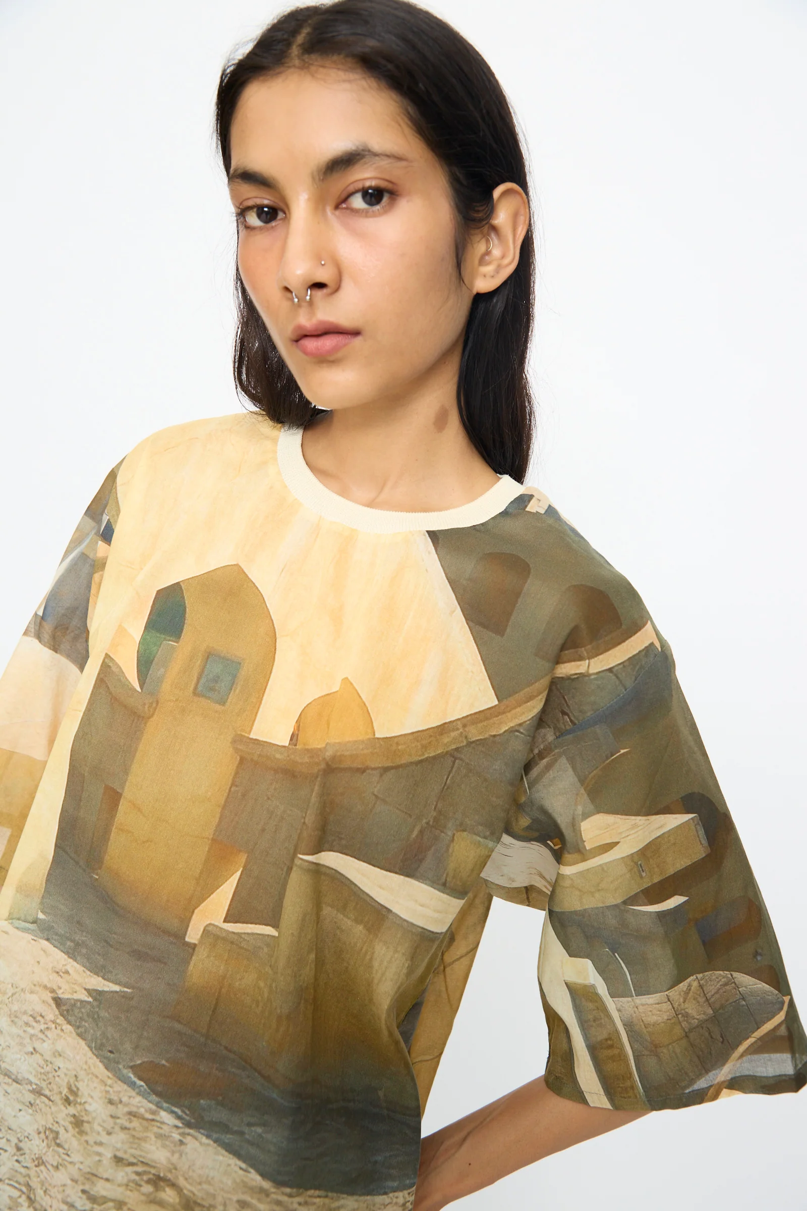 Holidayjaipurobservatory Tee in Print - Image 3