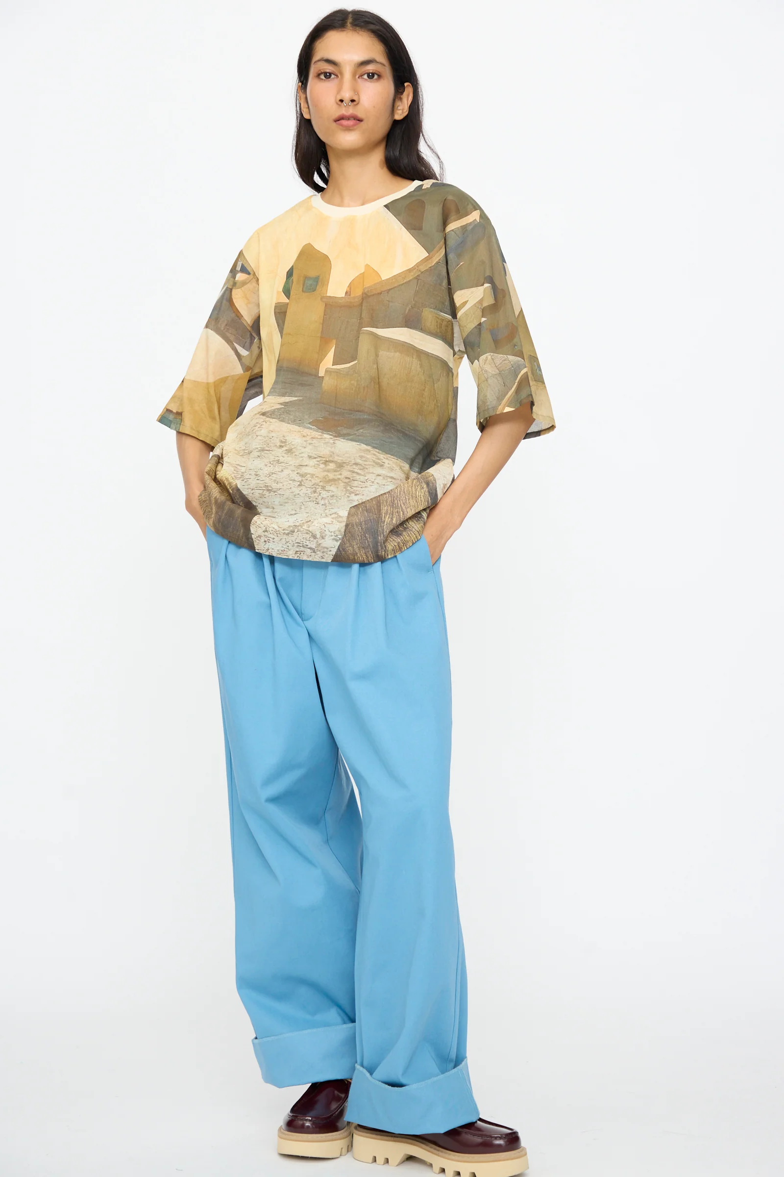 Holidayjaipurobservatory Tee in Print - Image 5