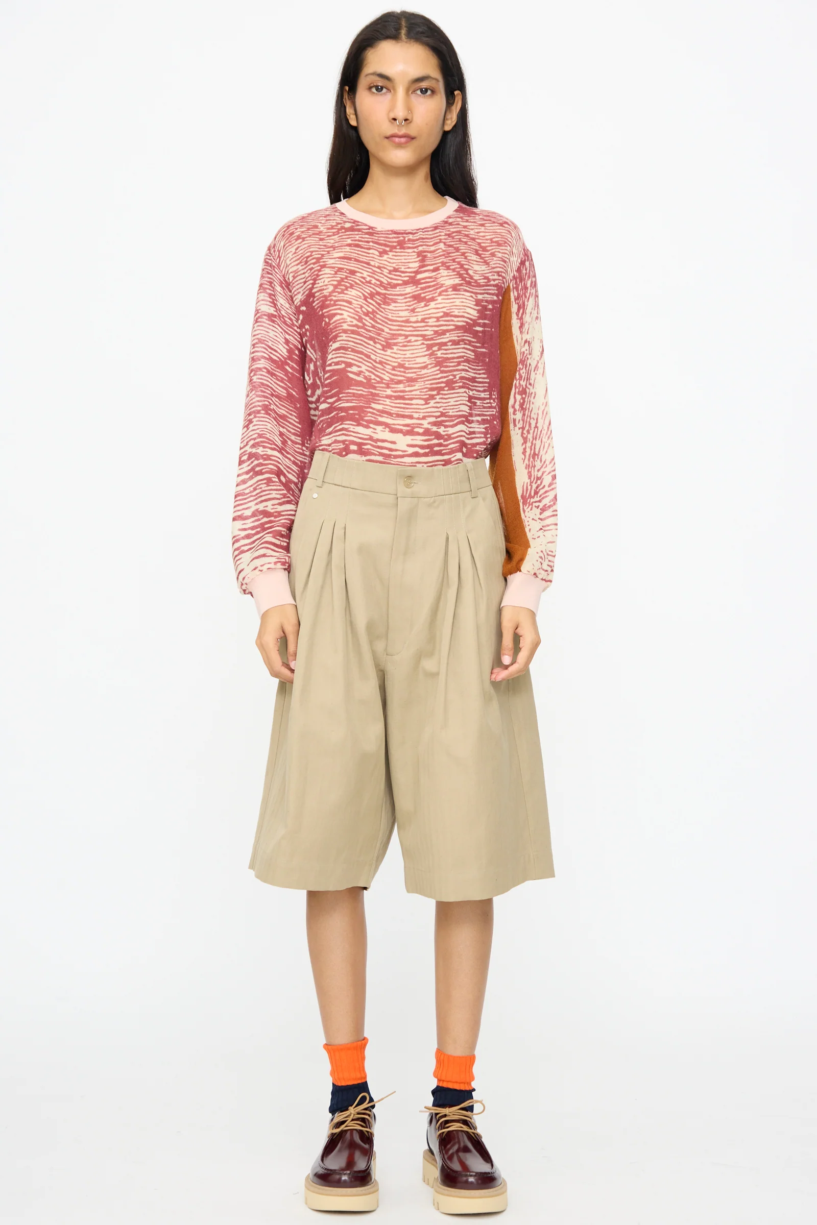 No. 81 Ultrawidepleated Shorts in Sandkoeper - Image 5