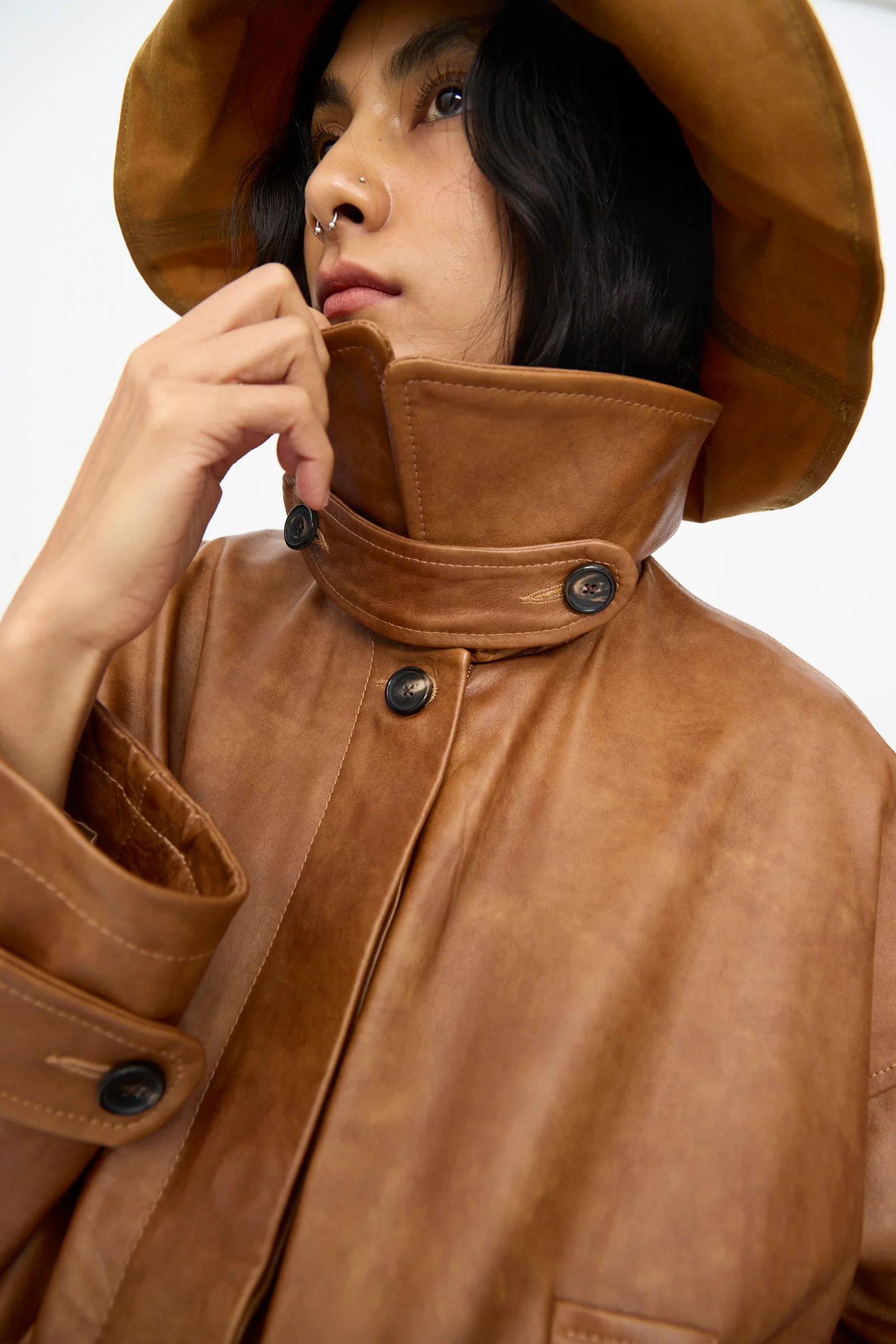 Holborn Leather Nara Jacket in Tan - Image 3