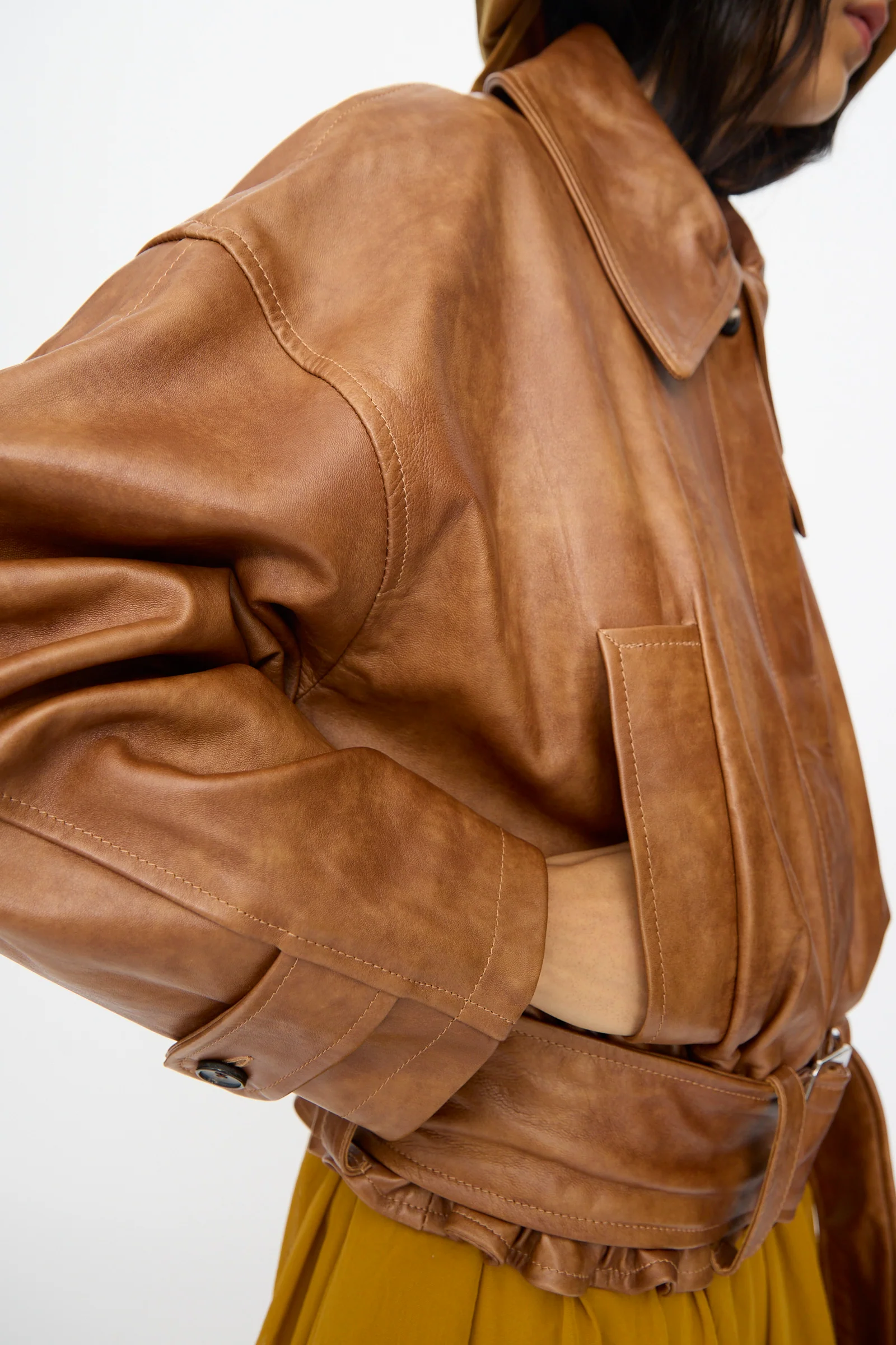 Holborn Leather Nara Jacket in Tan - Image 6