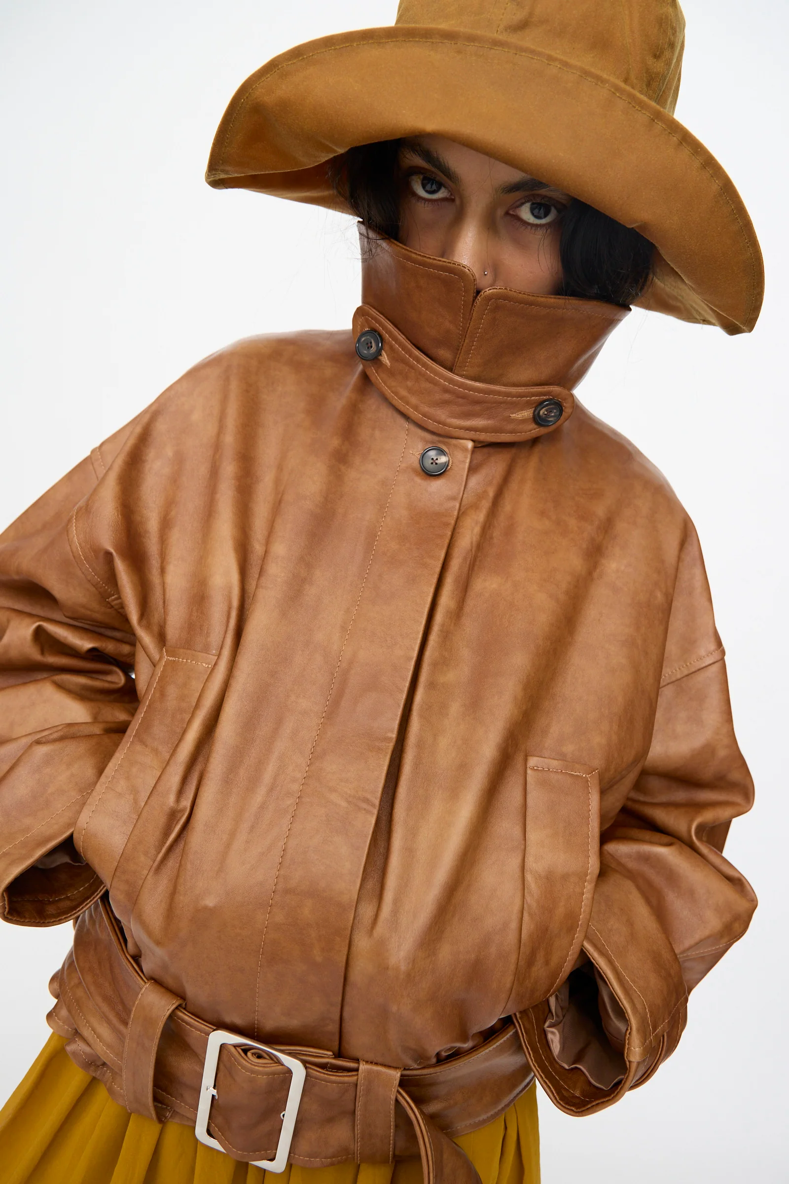 Holborn Leather Nara Jacket in Tan - Image 7