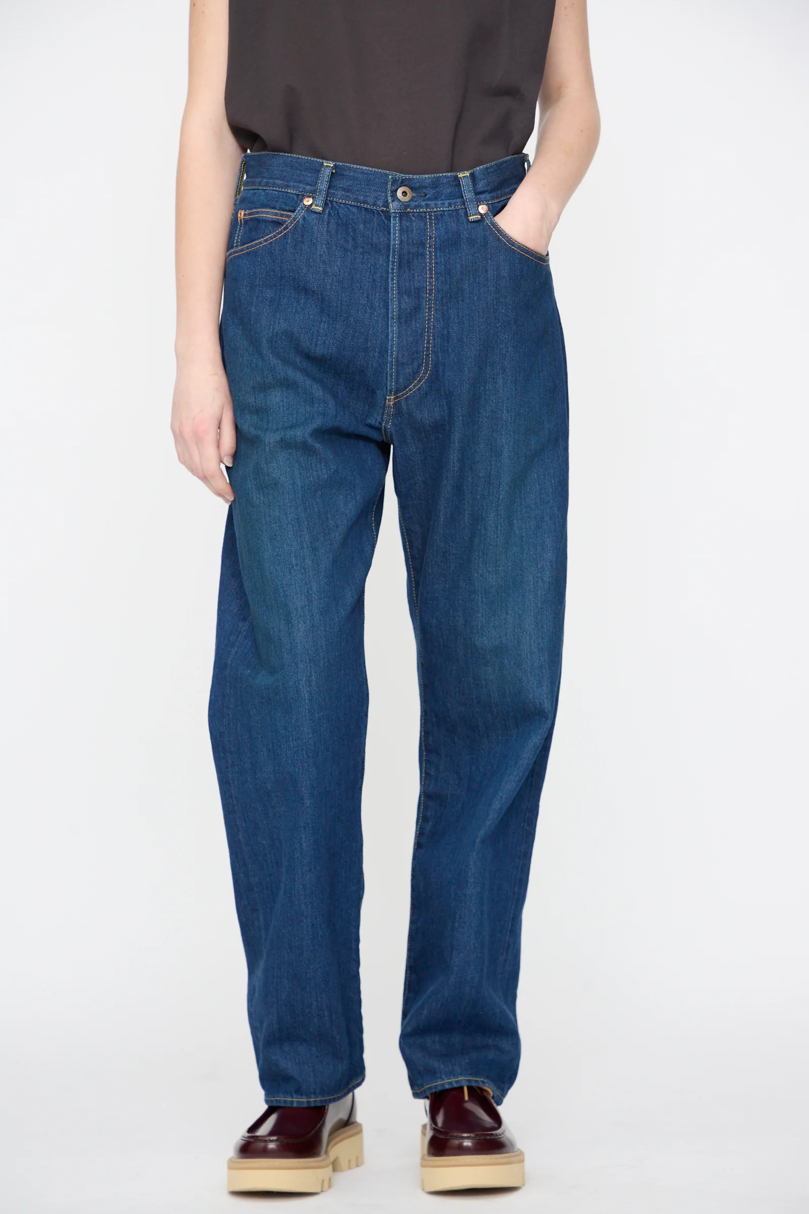 13oz Selvedge Denim Monroe Cut in Dark Wash - Image 2