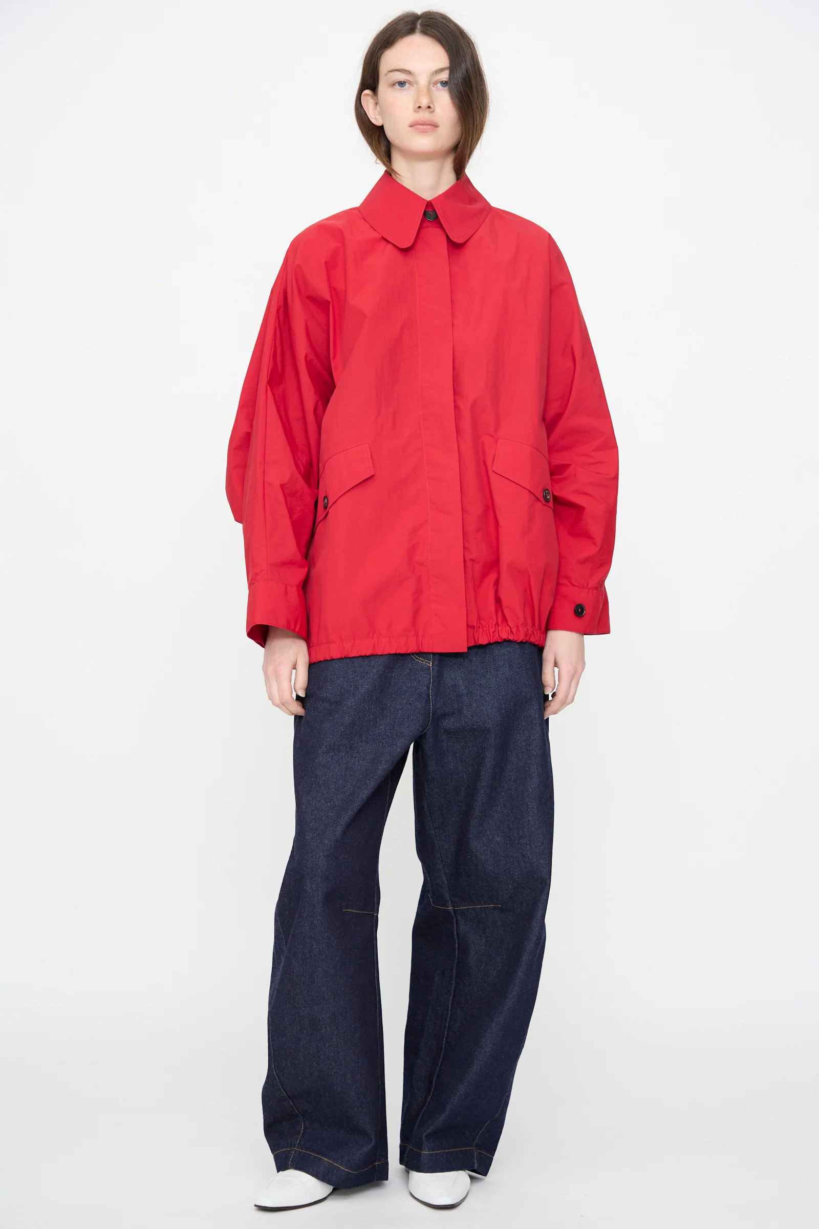 Batwing Jacket in Red