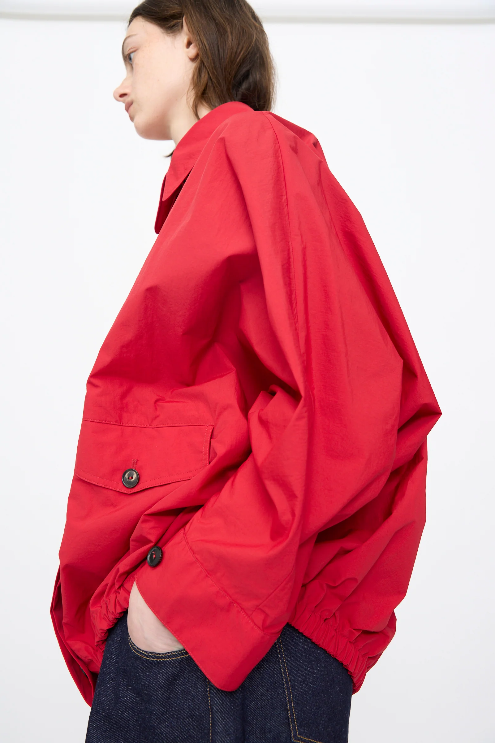 Batwing Jacket in Red - Image 4